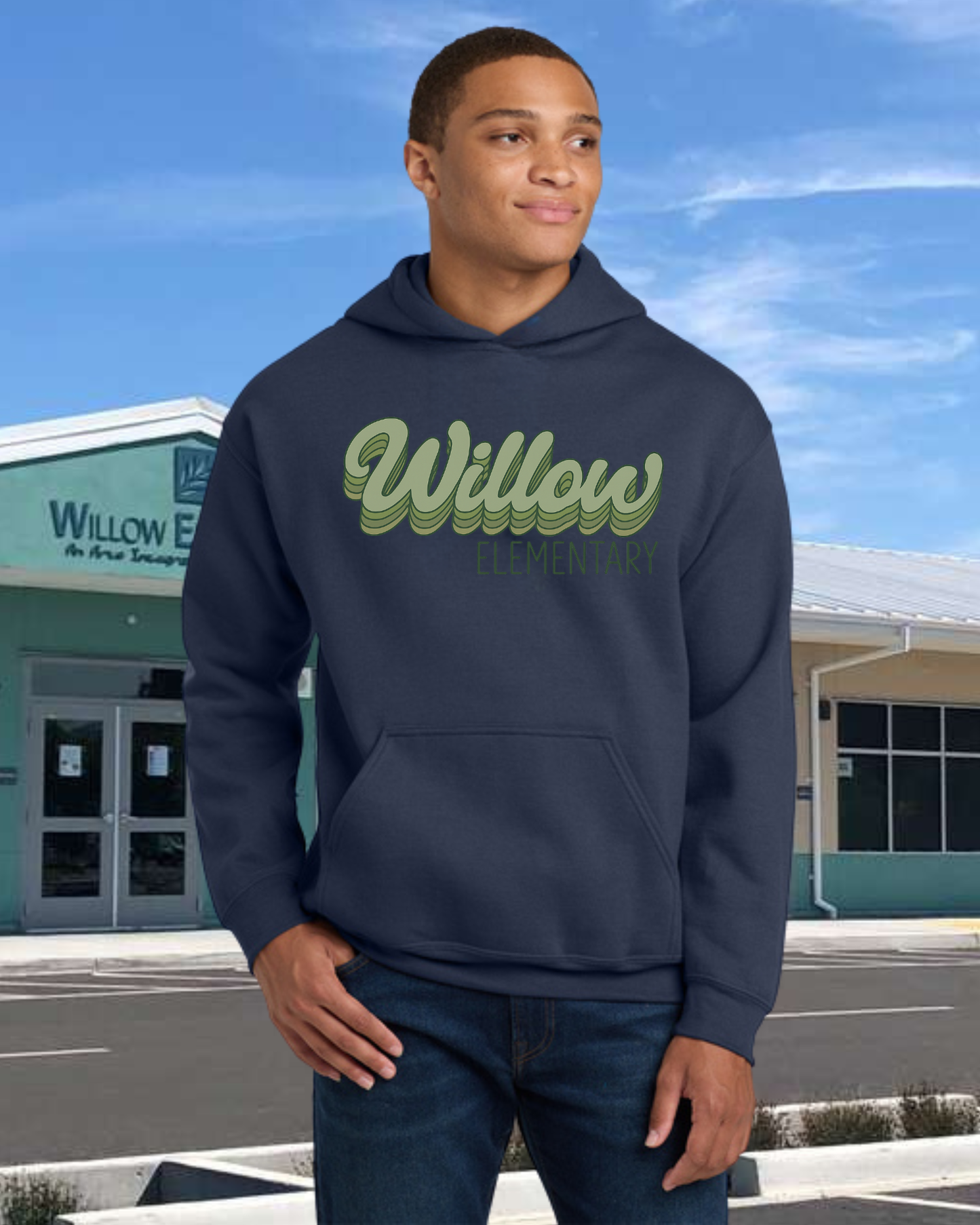 Willow Elementary Retro Hoodie
