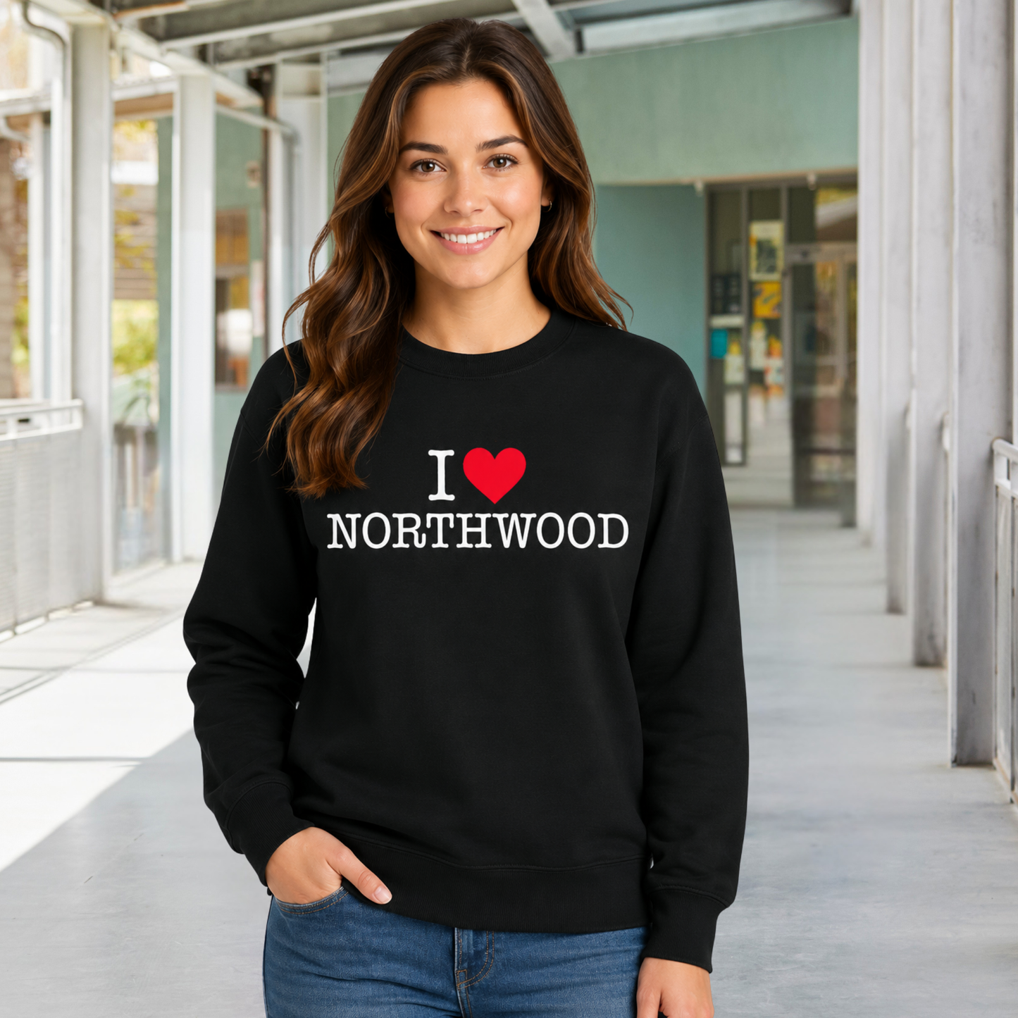 I <3 Northwood Unisex Crewneck Pullover
