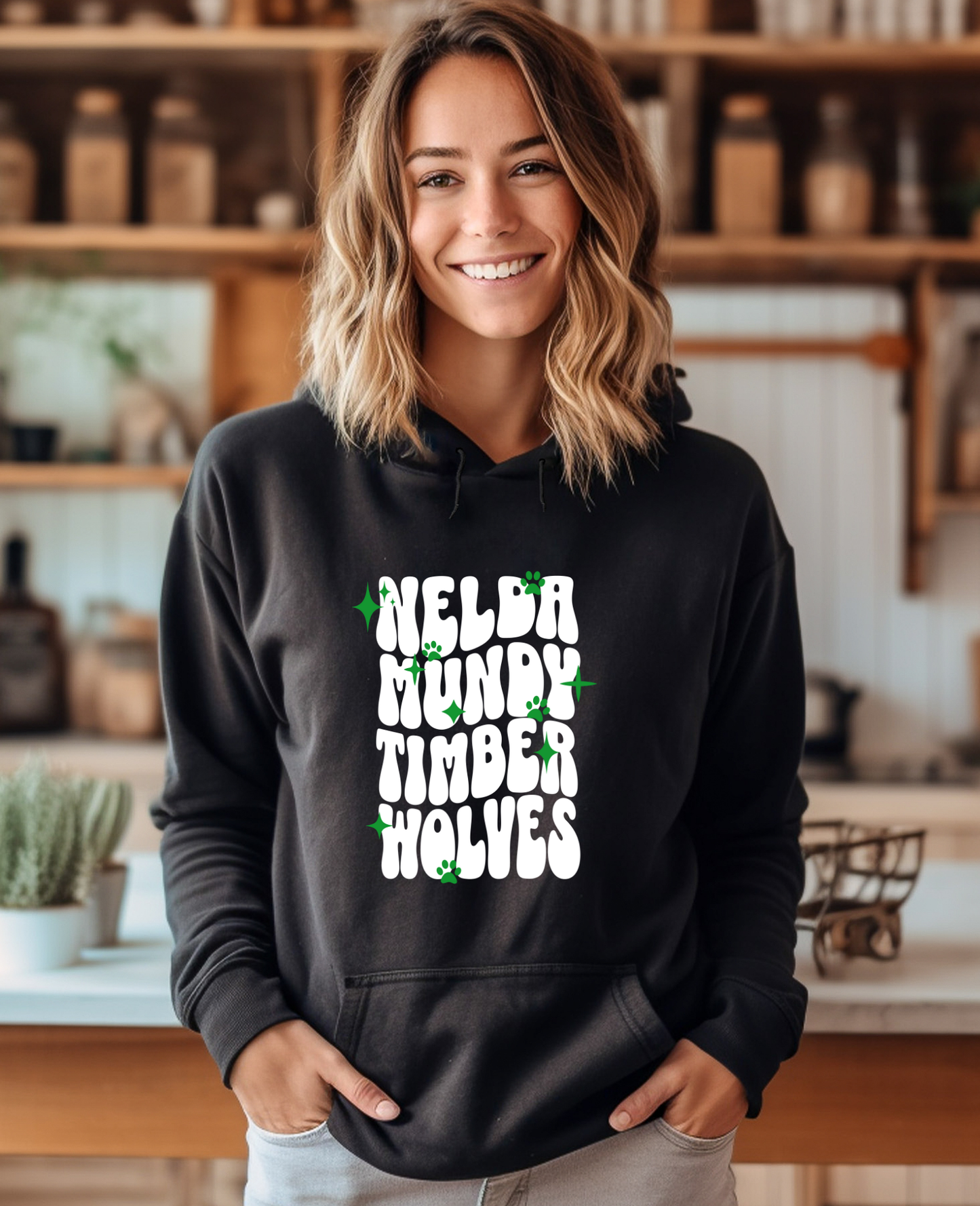 Retro Nelda Mundy Unisex Hoodie