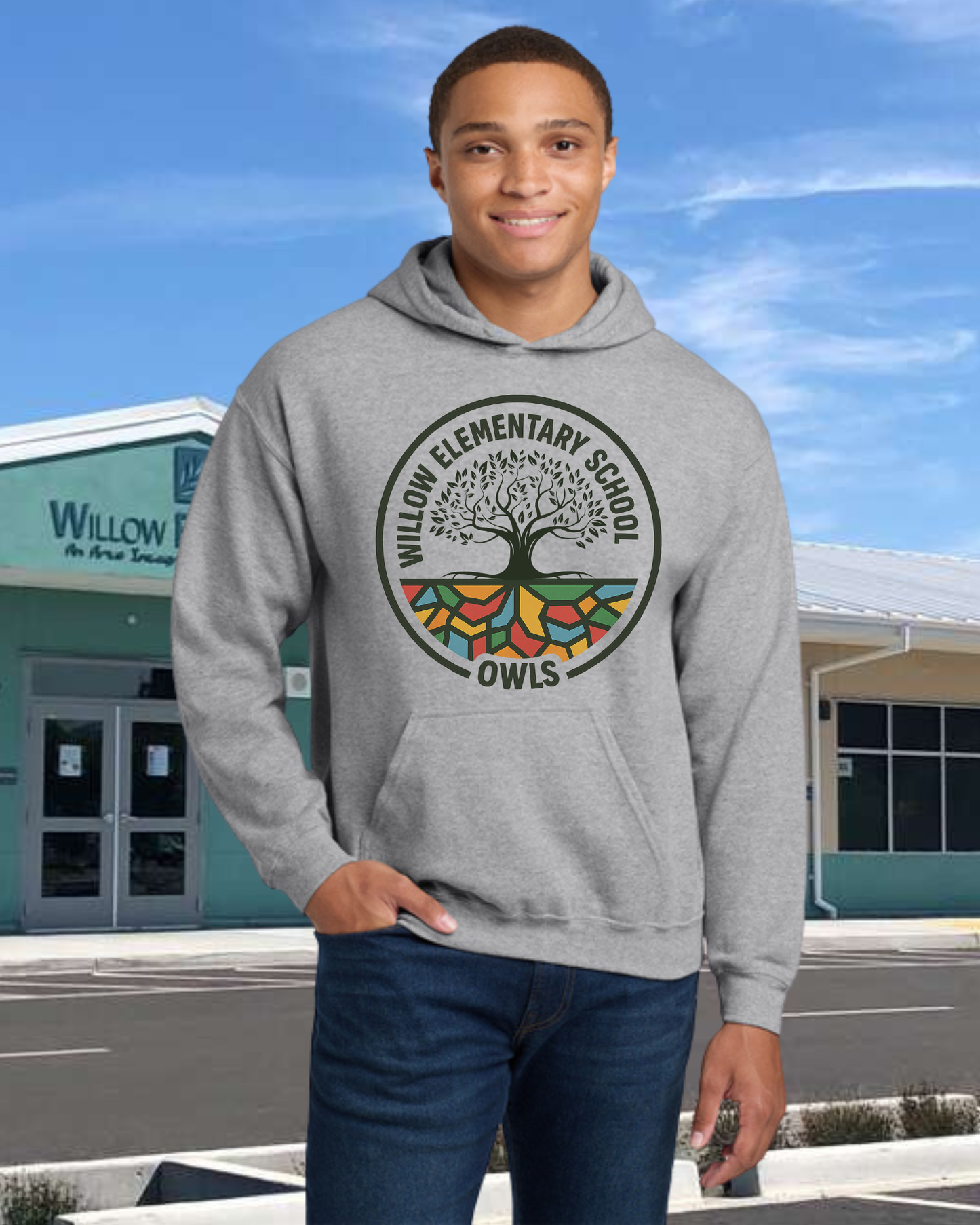 Willow Owls Rooted Hoodie