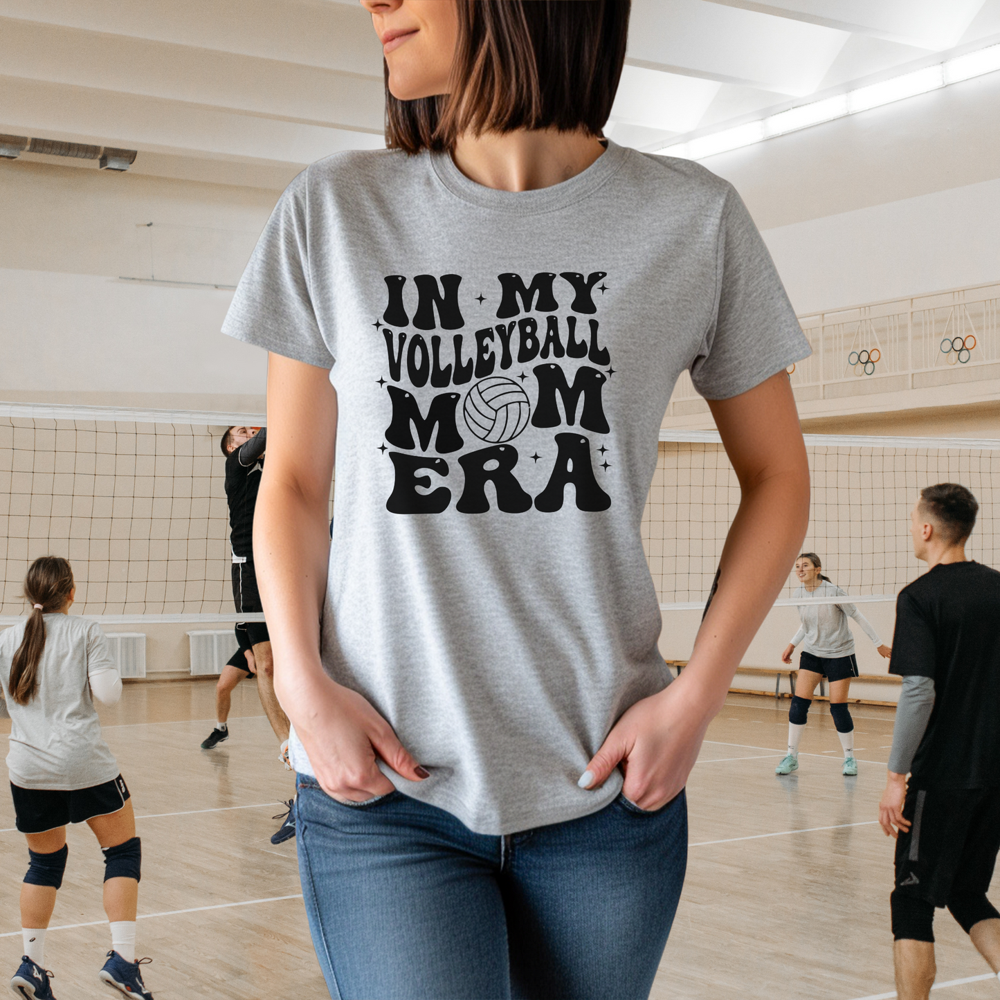 Volleyball Mom Era Ladies Tee