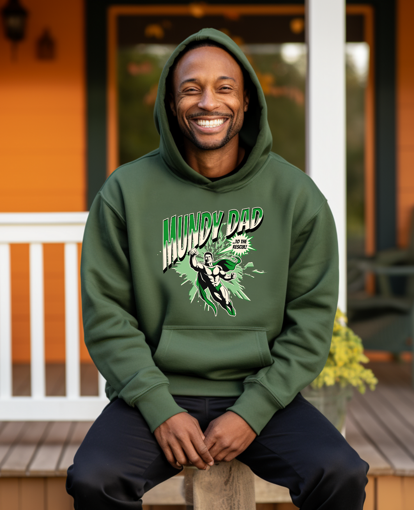 "Superhero" Mundy Dad Unisex Hoodie