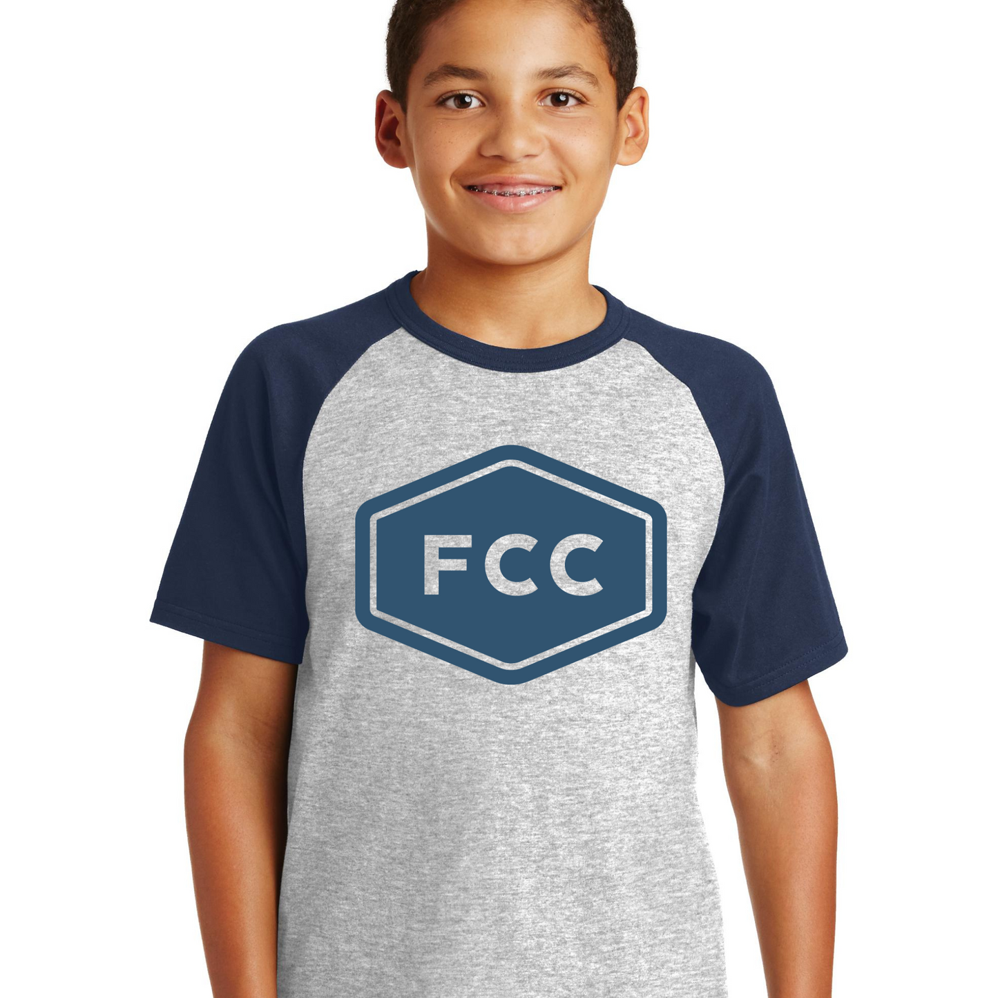 FCC Youth Short Sleeve Raglan Tee