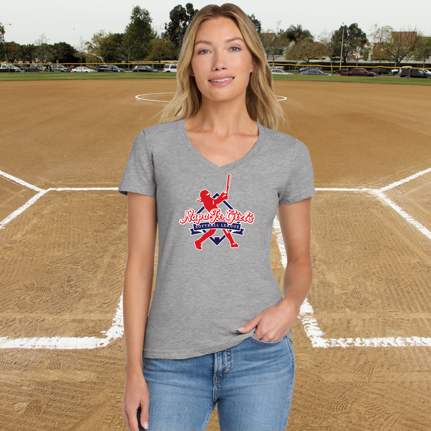 NJGSL Ladies V-Neck Tee