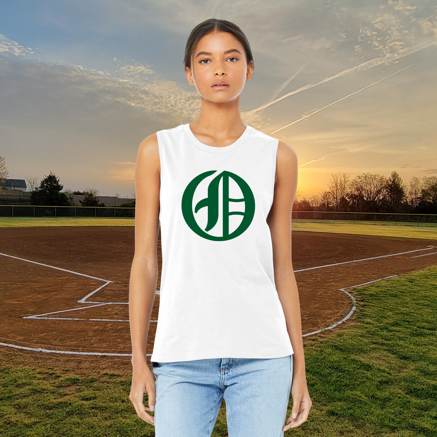GA Logo Bella+Canvas Muscle Tank