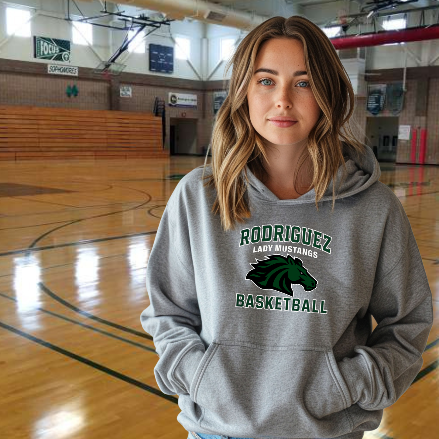Rodriguez Mustang Basketball Hoodie