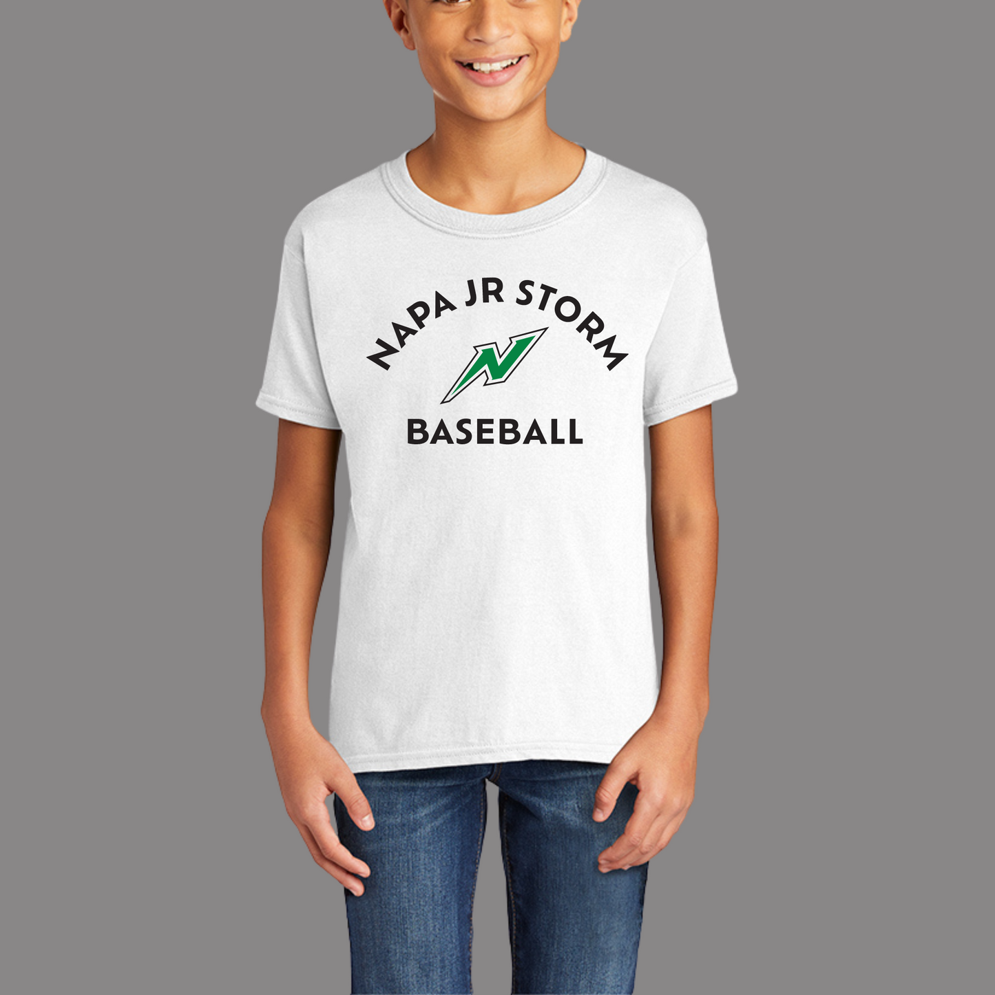 Youth Napa Jr. Storm Baseball Unisex Tee