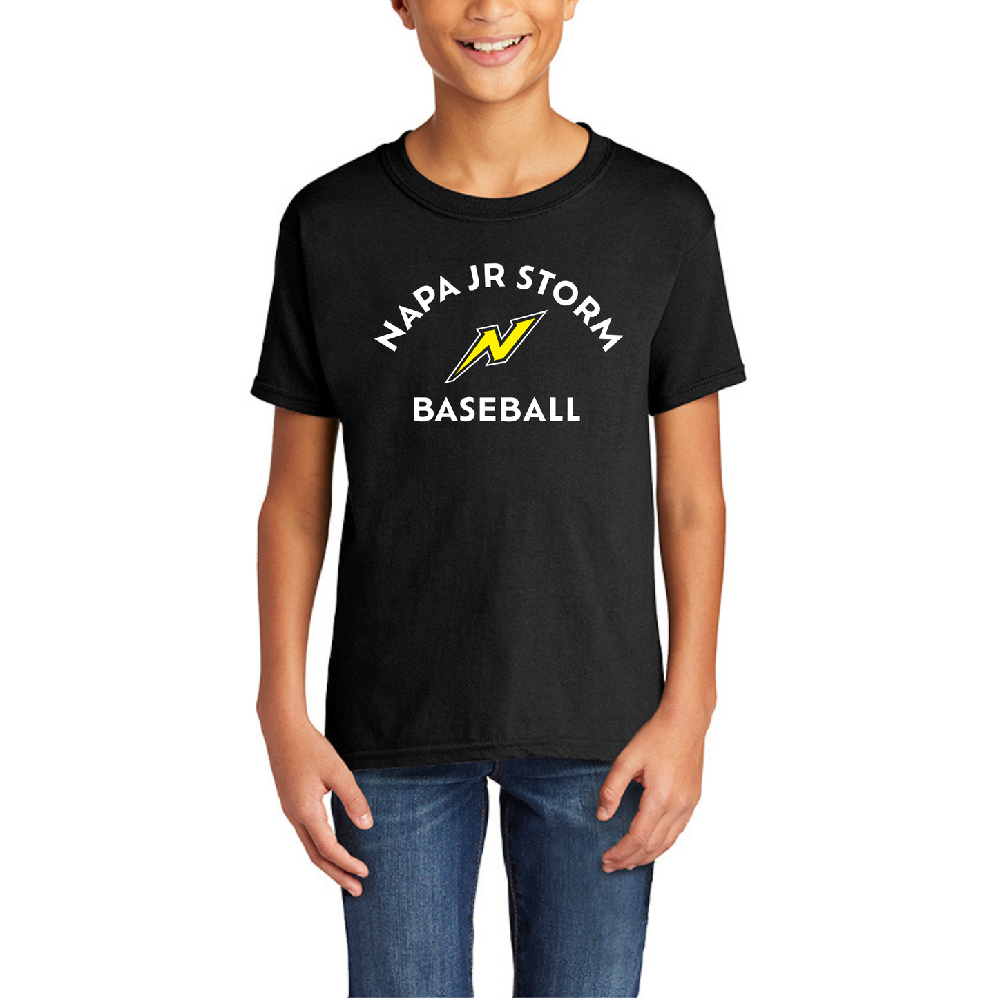 Youth Napa Jr. Storm Baseball Unisex Tee