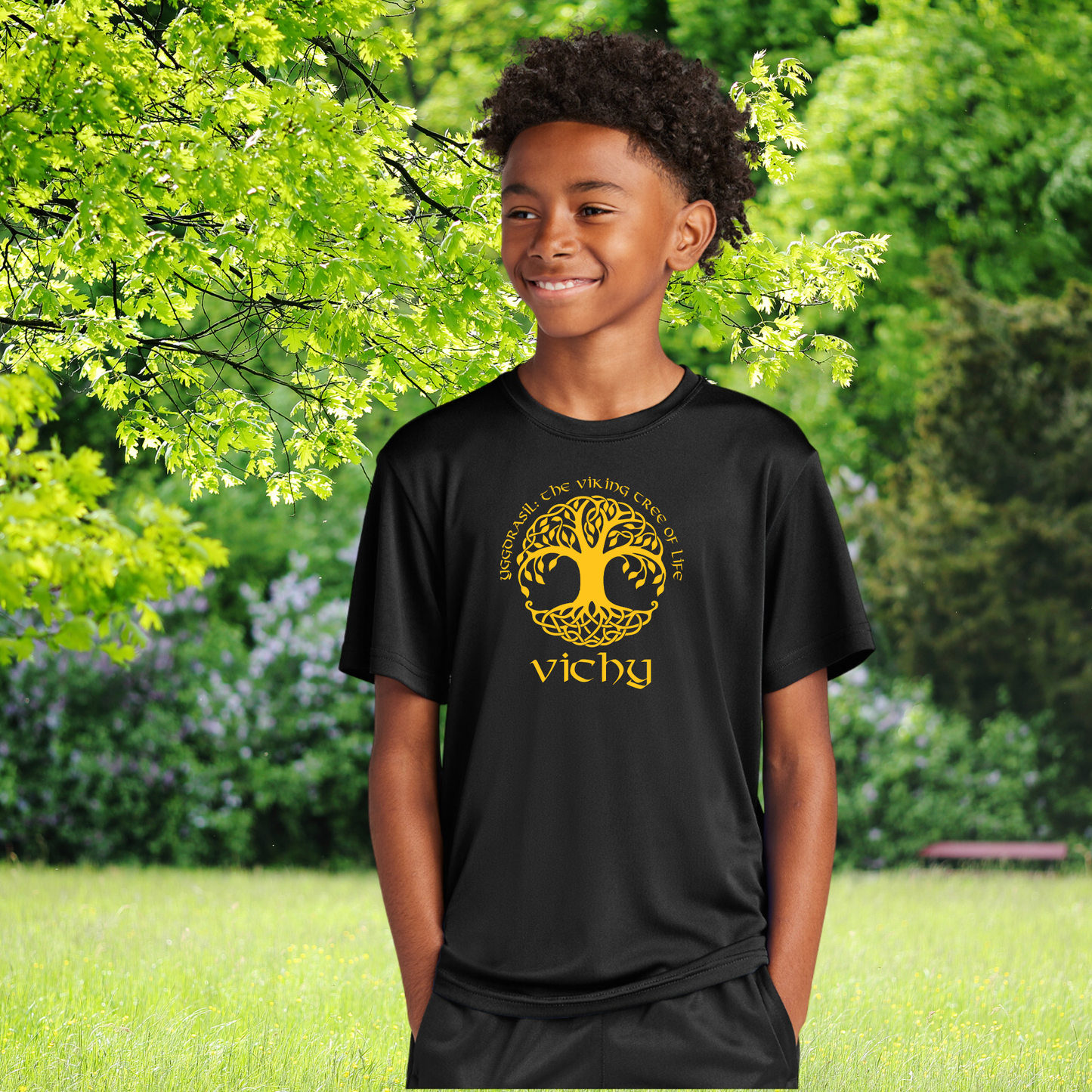 Youth Vichy Tree of Life Cotton Tee