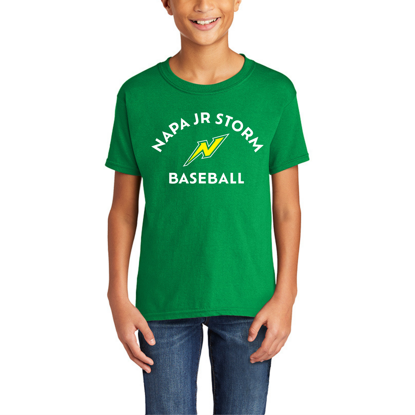 Youth Napa Jr. Storm Baseball Unisex Tee