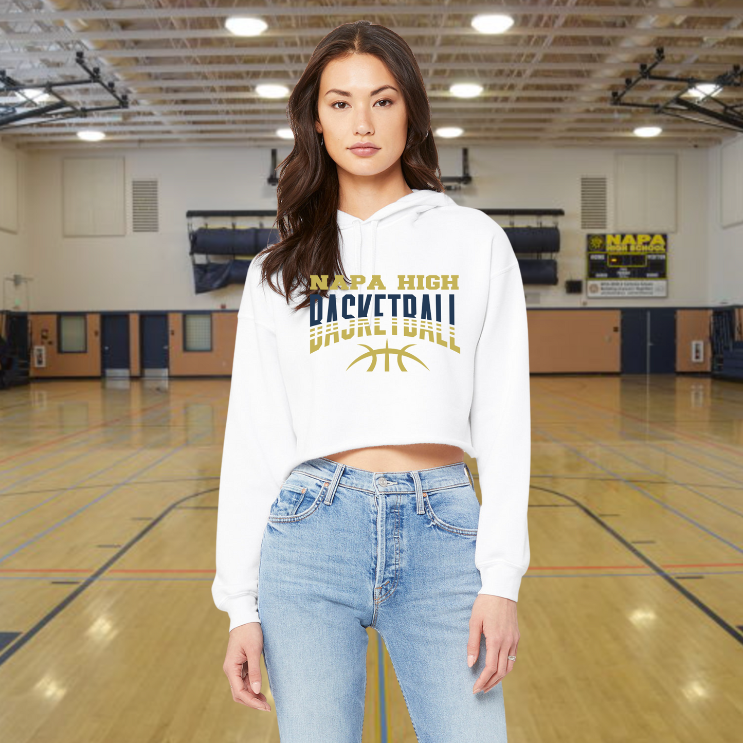 Napa High Basketball Cropped Hoodie