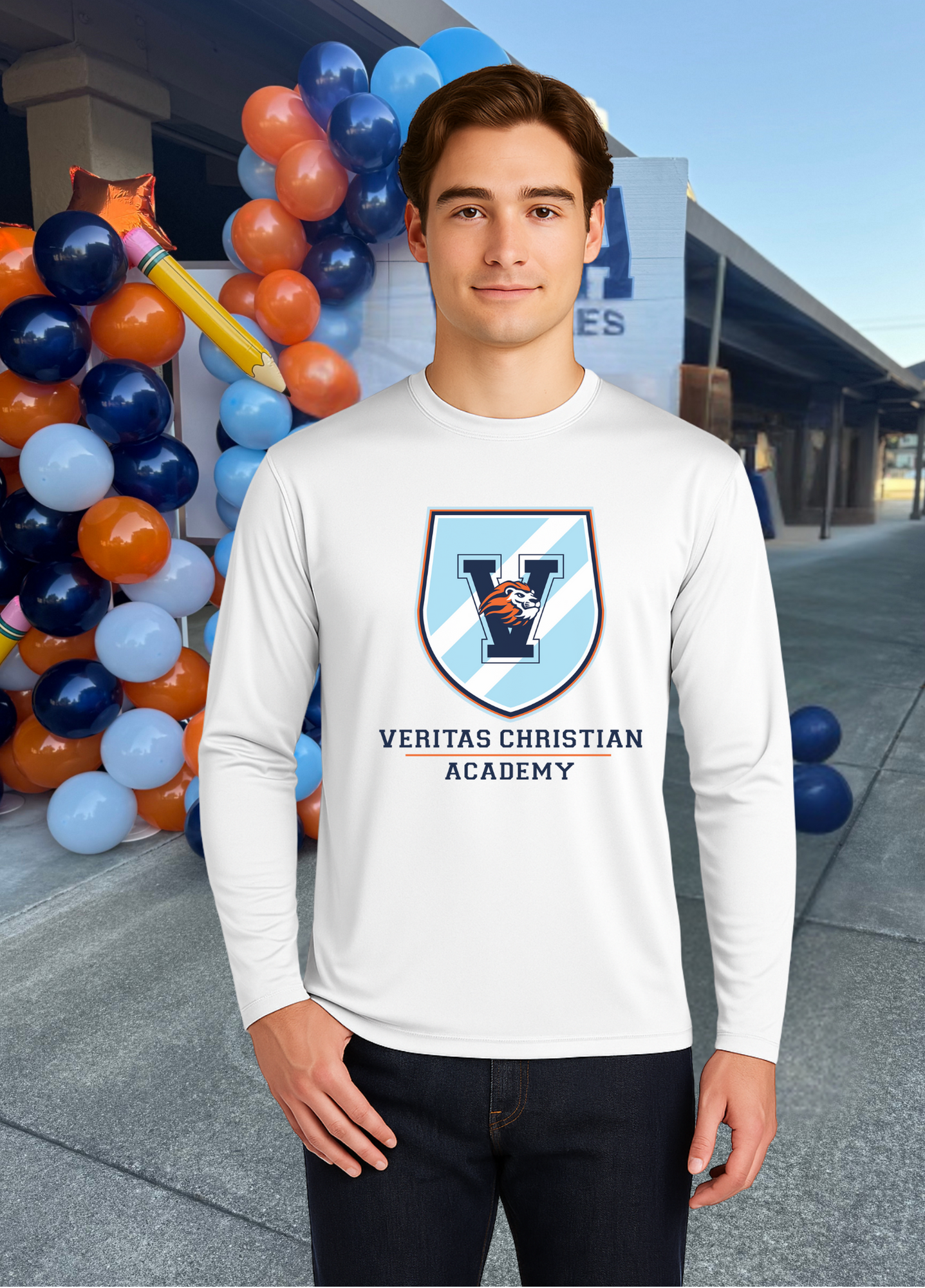 Unisex Long Sleeve VCA Shield Tee