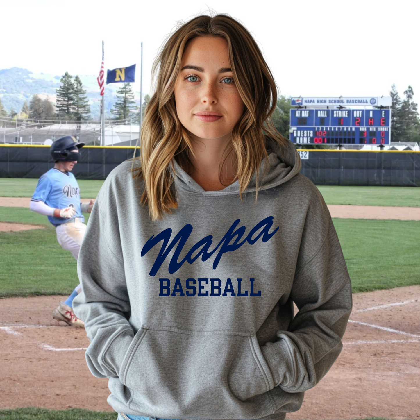 Napa Baseball Unisex Hoodie