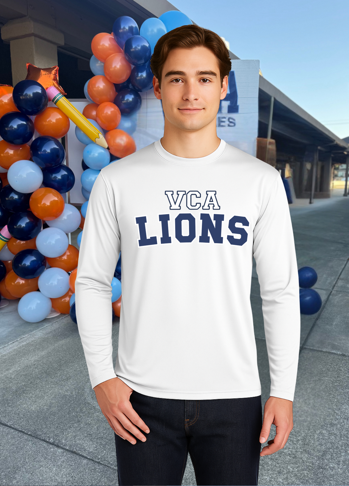 Unisex Long Sleeve VCA Lions Tee