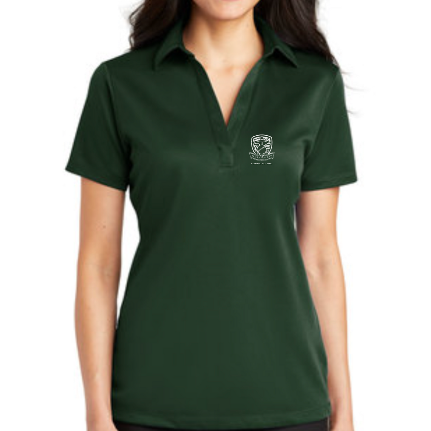 Distressed NVCC Ladies Polo - Print