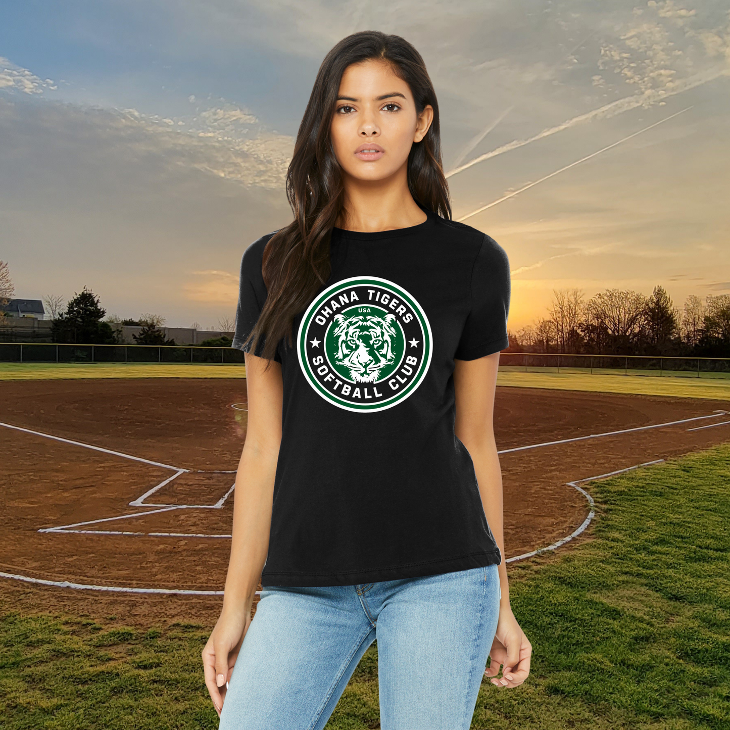 OT Softball Club Bella+Canvas Ladies Tee