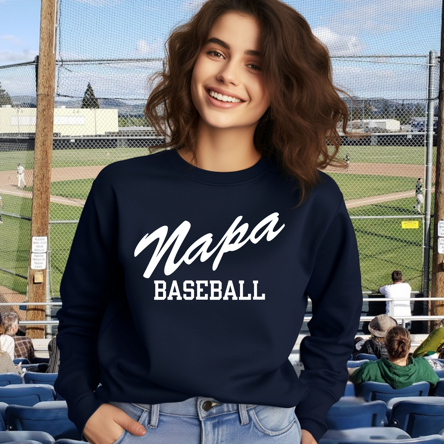Napa Baseball Unisex Crewneck Pullover