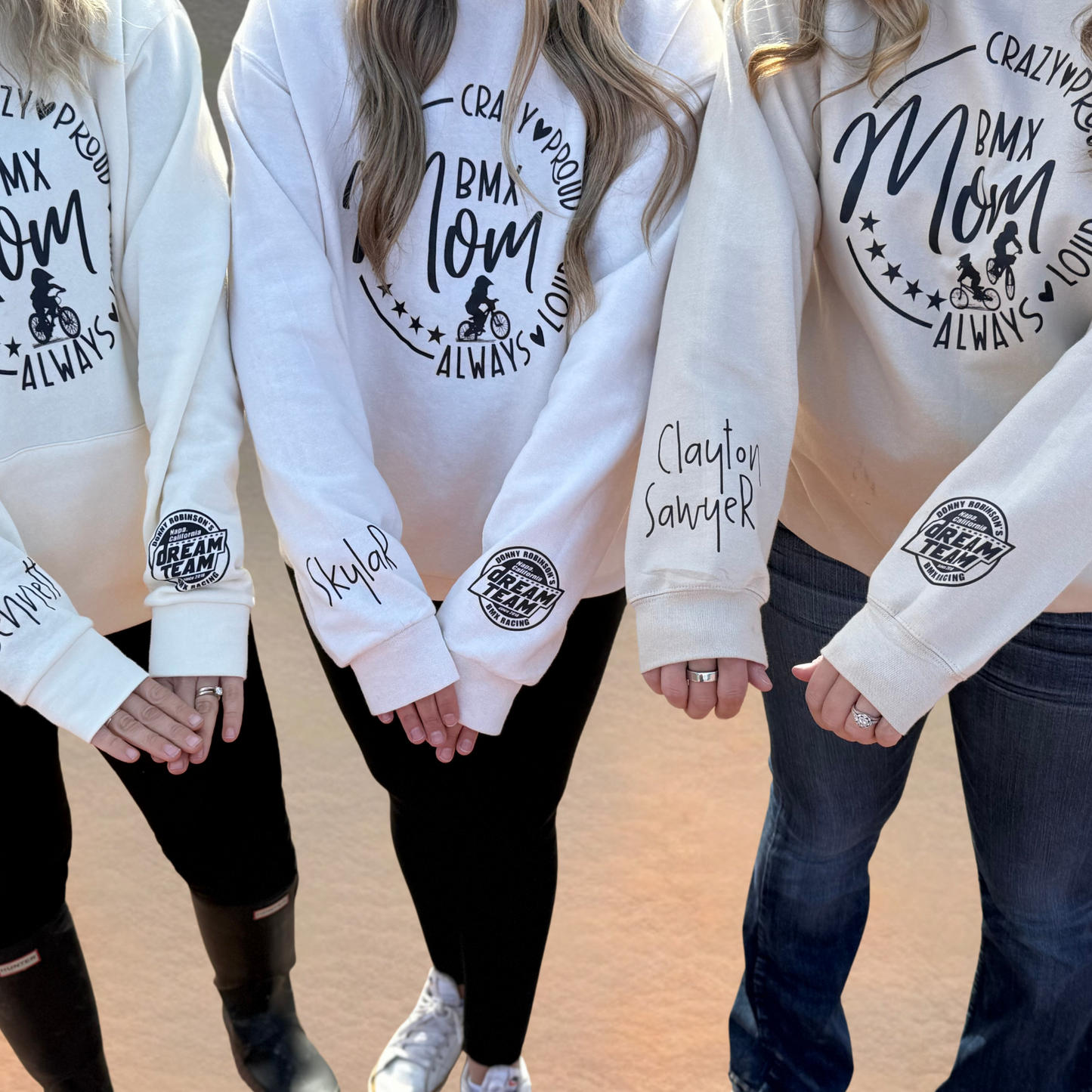 Crazy Proud BMX Mom Crewneck