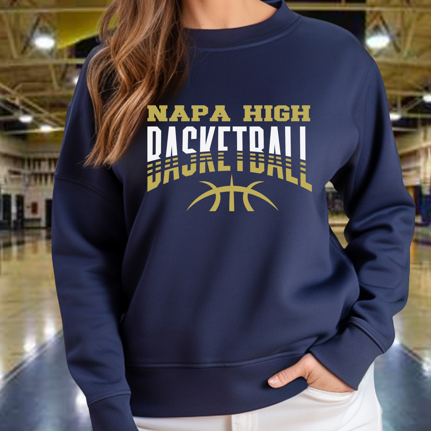 Napa High Basketball Crewneck Pullover
