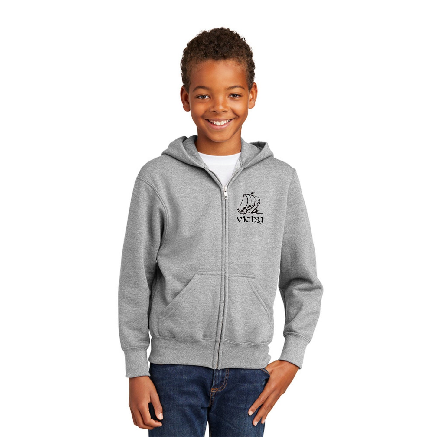 Youth Vichy Vikings Full Zip Hoodie
