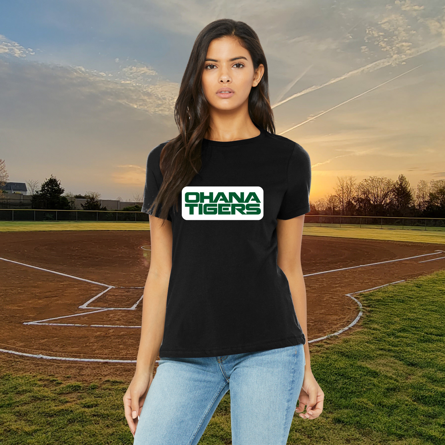 Ohana Tigers Bella+Canvas Ladies Tee