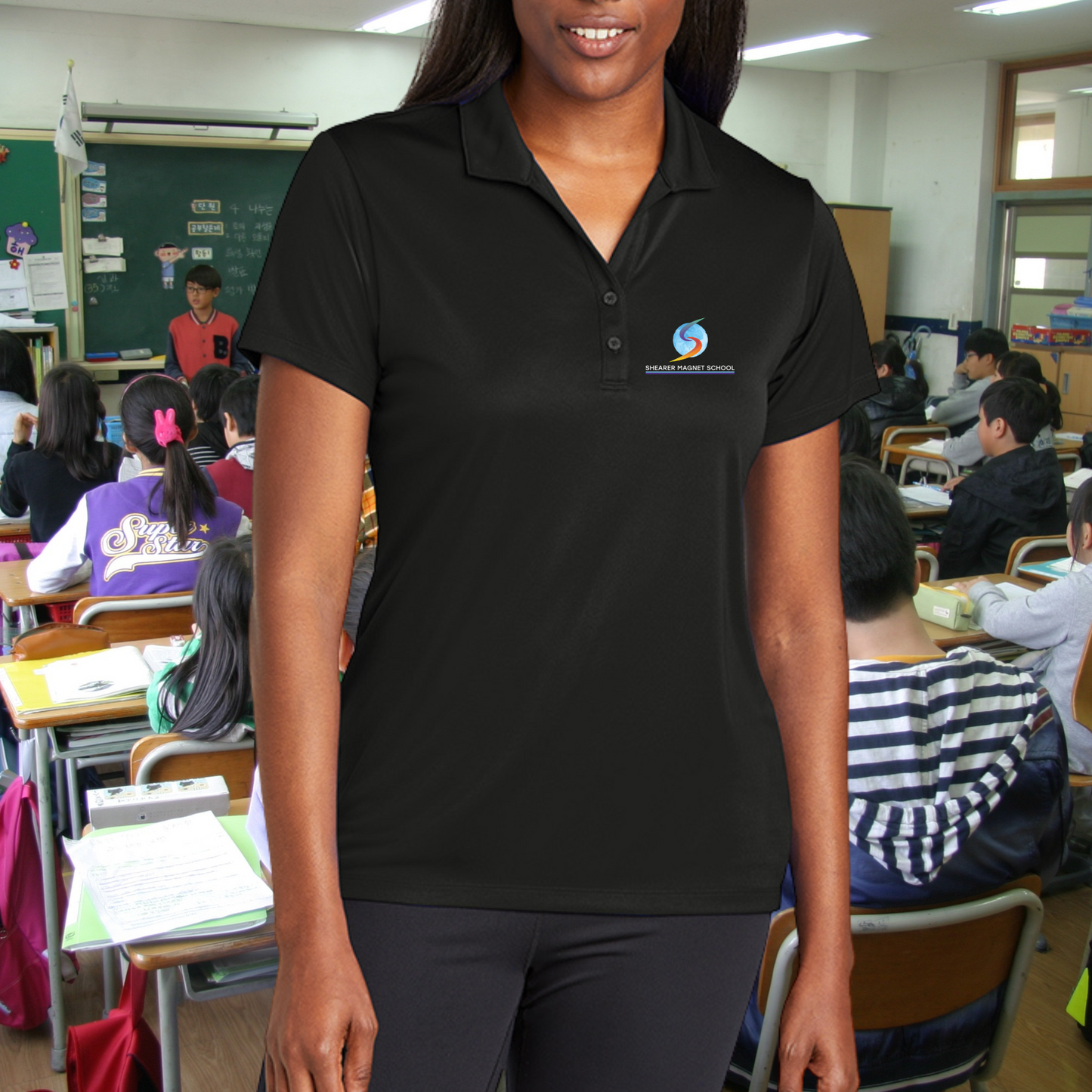 Shearer Magnet School Ladies Embroidered Polo