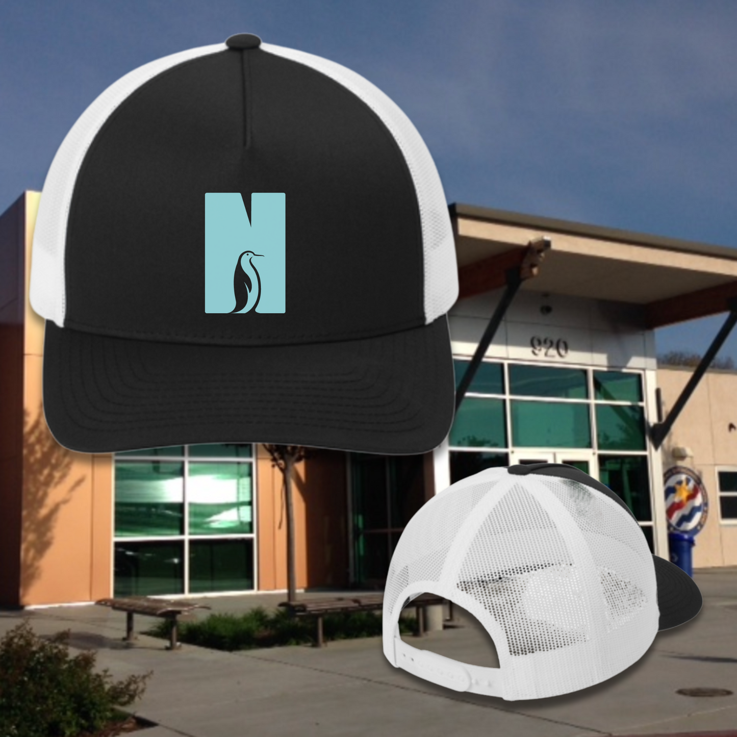 New Tech Penguins Trucker Hat