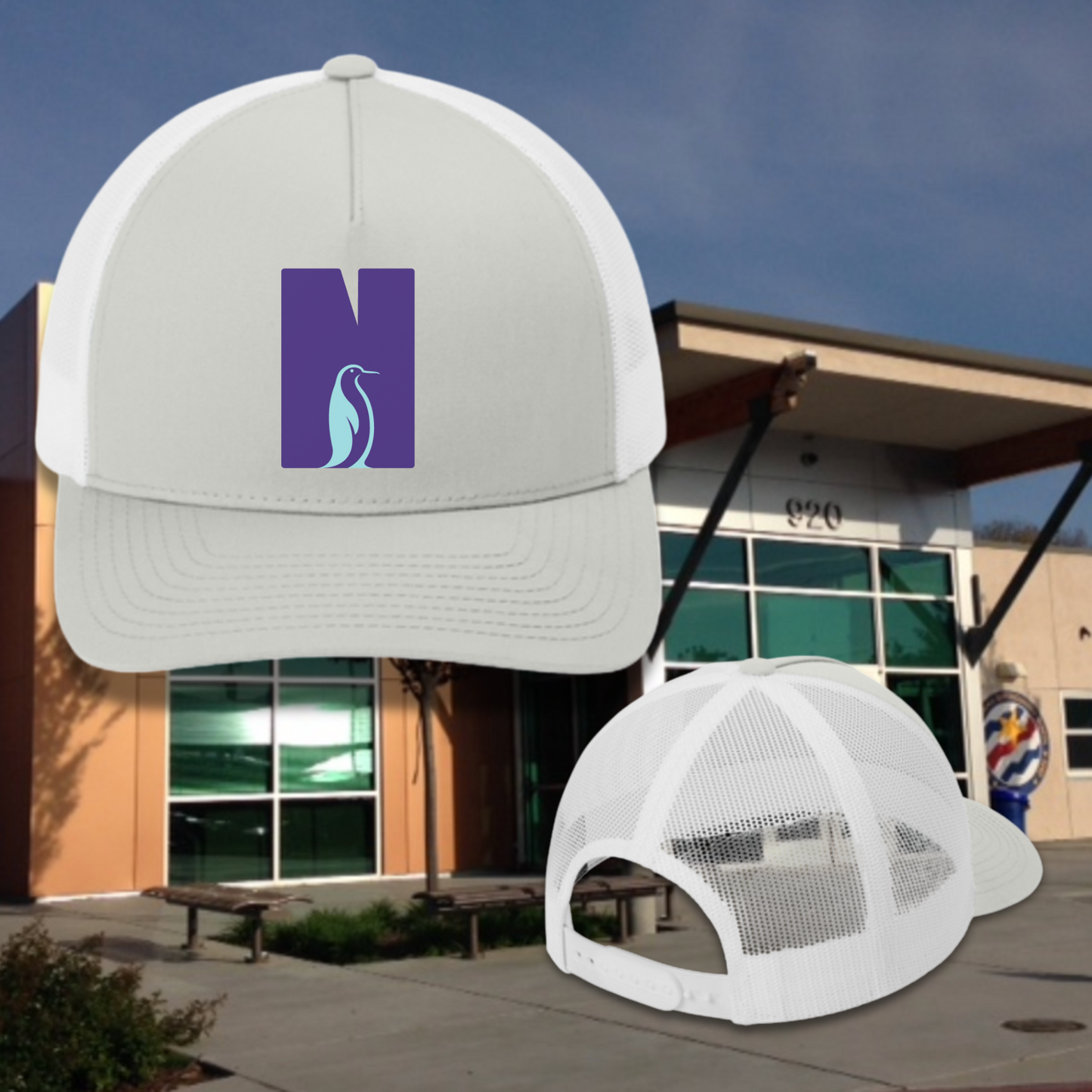 New Tech Penguins Trucker Hat