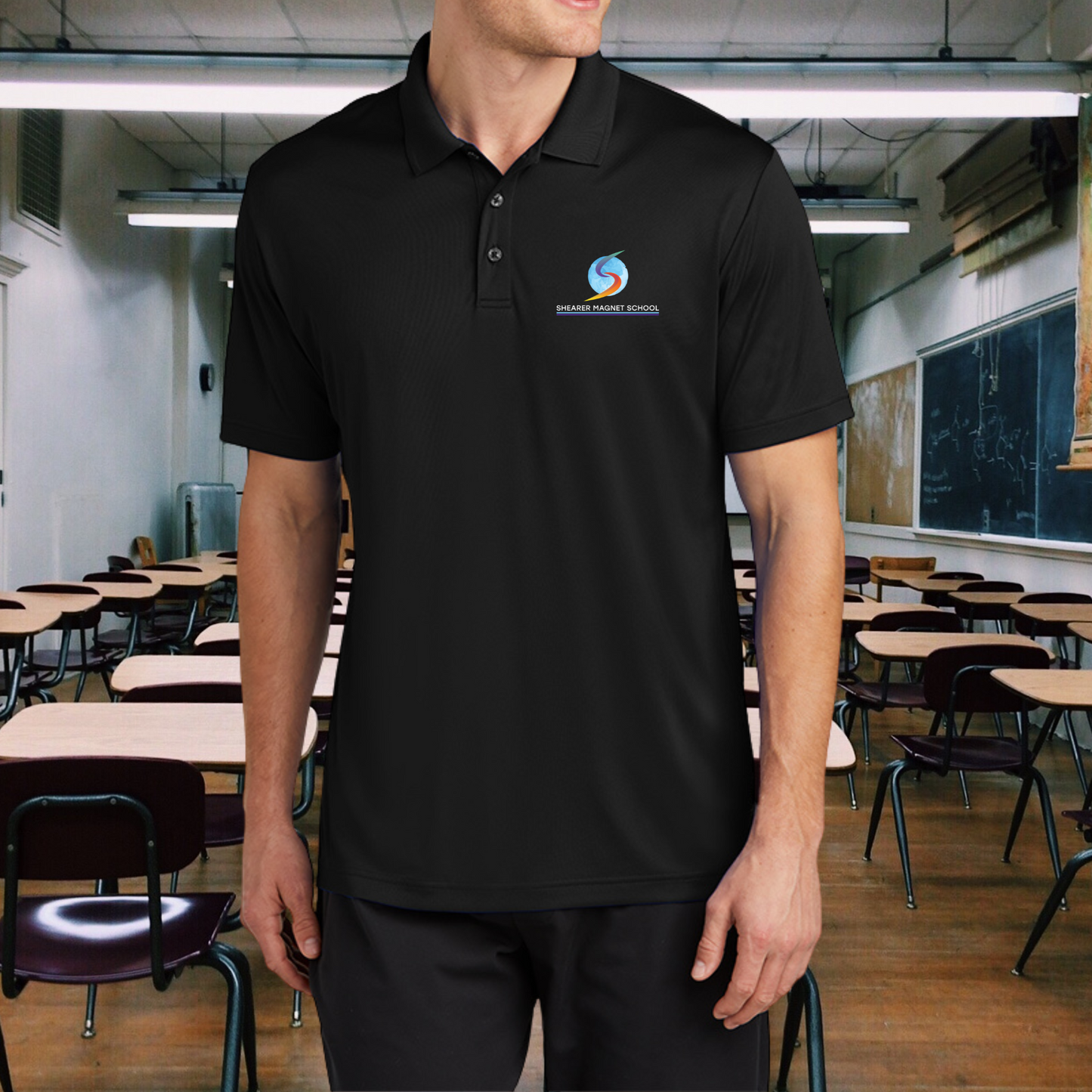 Shearer Magnet School Men's Embroidered Polo