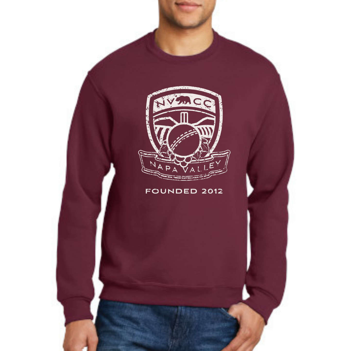 Distressed NVCC Unisex Pullover