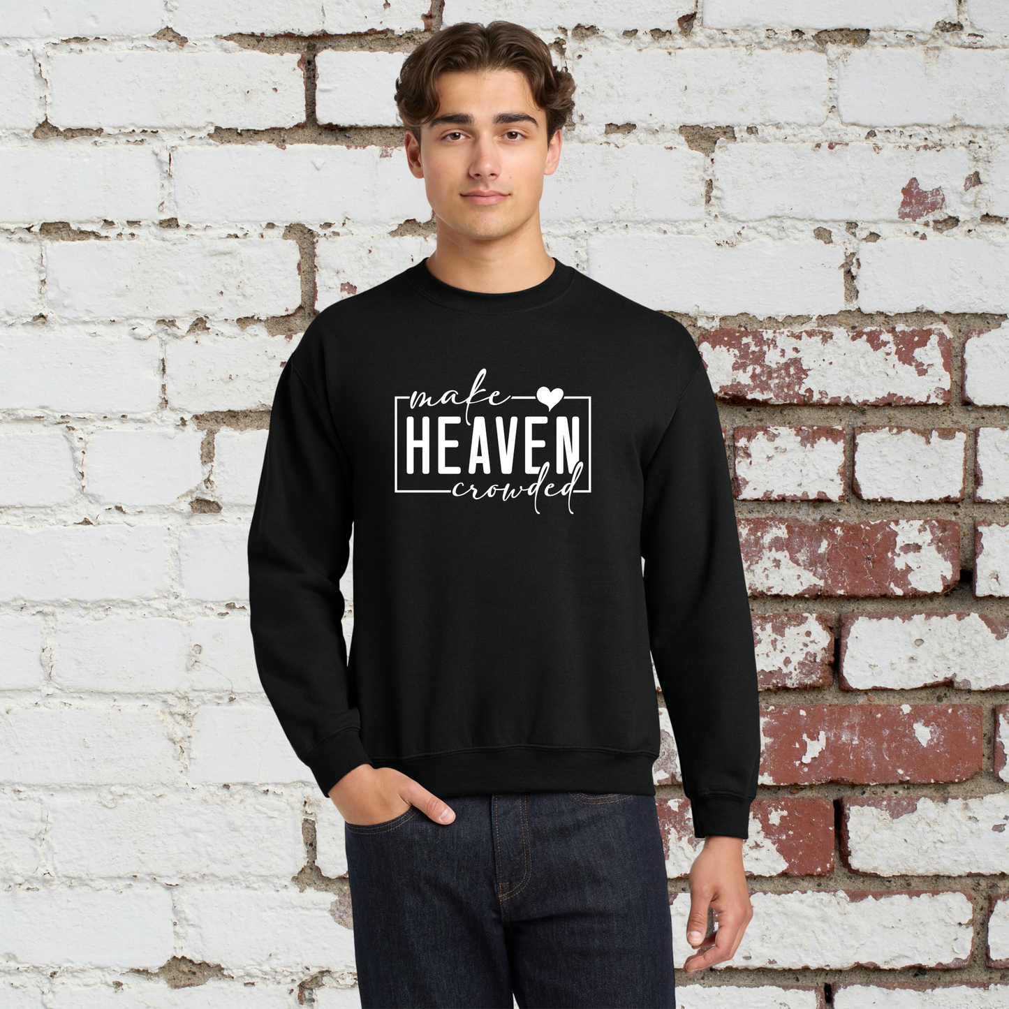 Heaven Crowded Unisex Crewneck Pullover