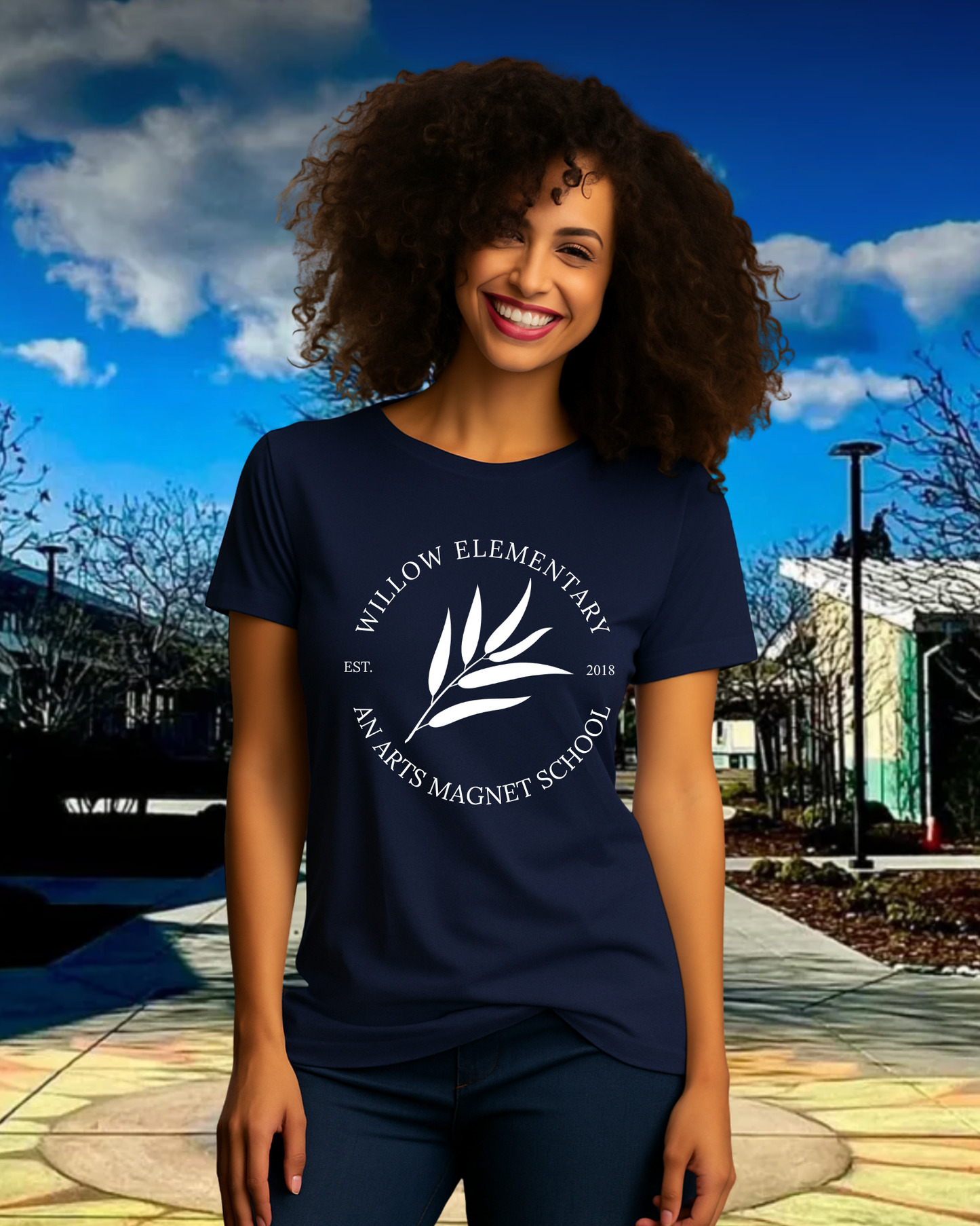 Willow Arts Magnet Est. 2018 Ladies Tee