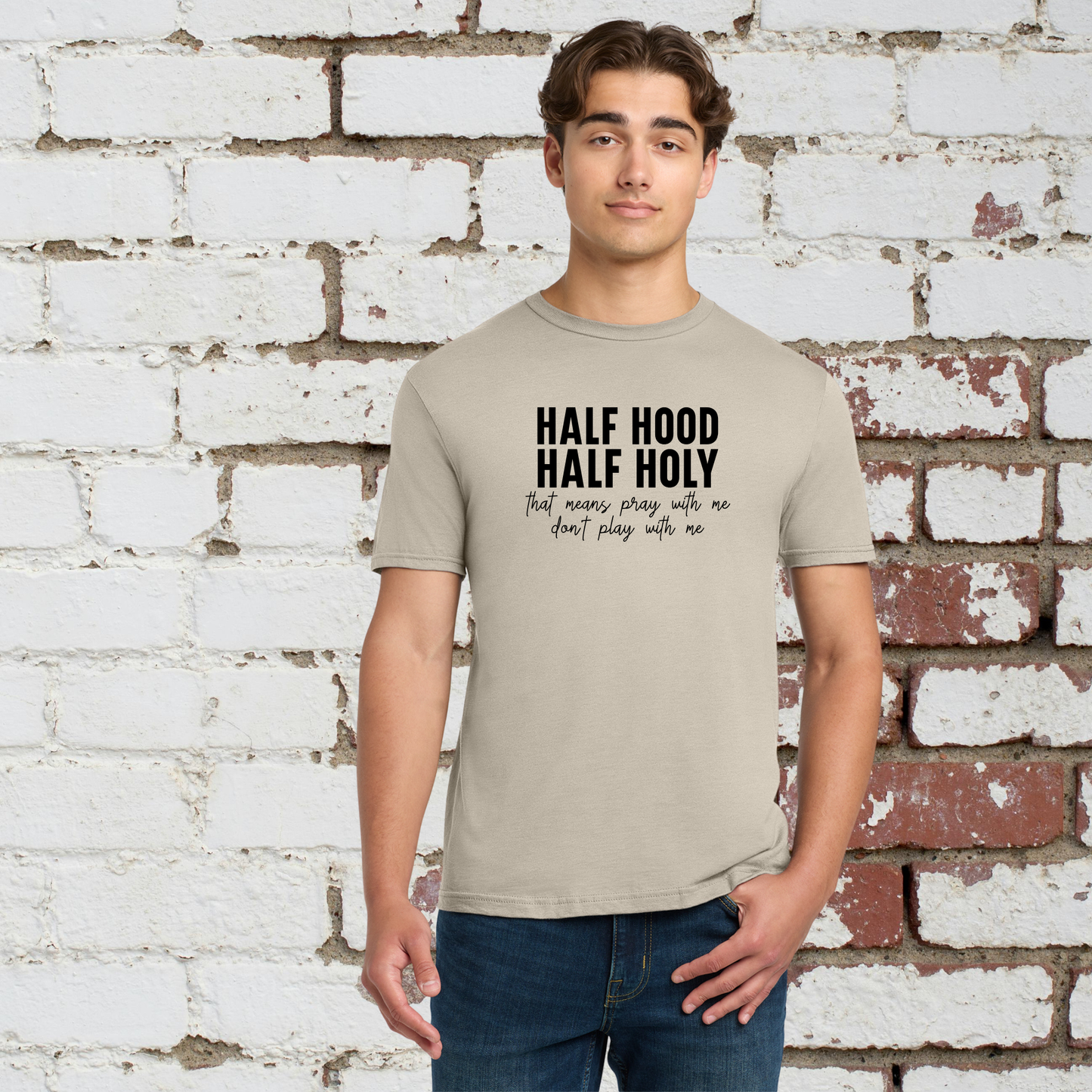 Half Holy Unisex Tee