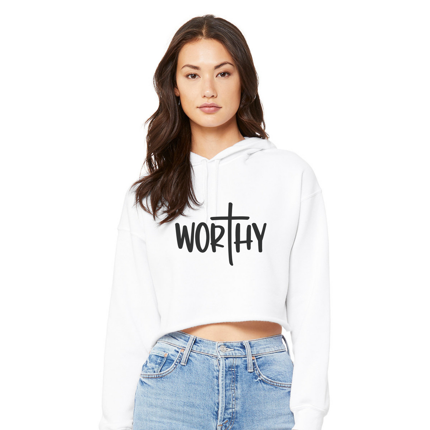 Worthy Crop Hoodie