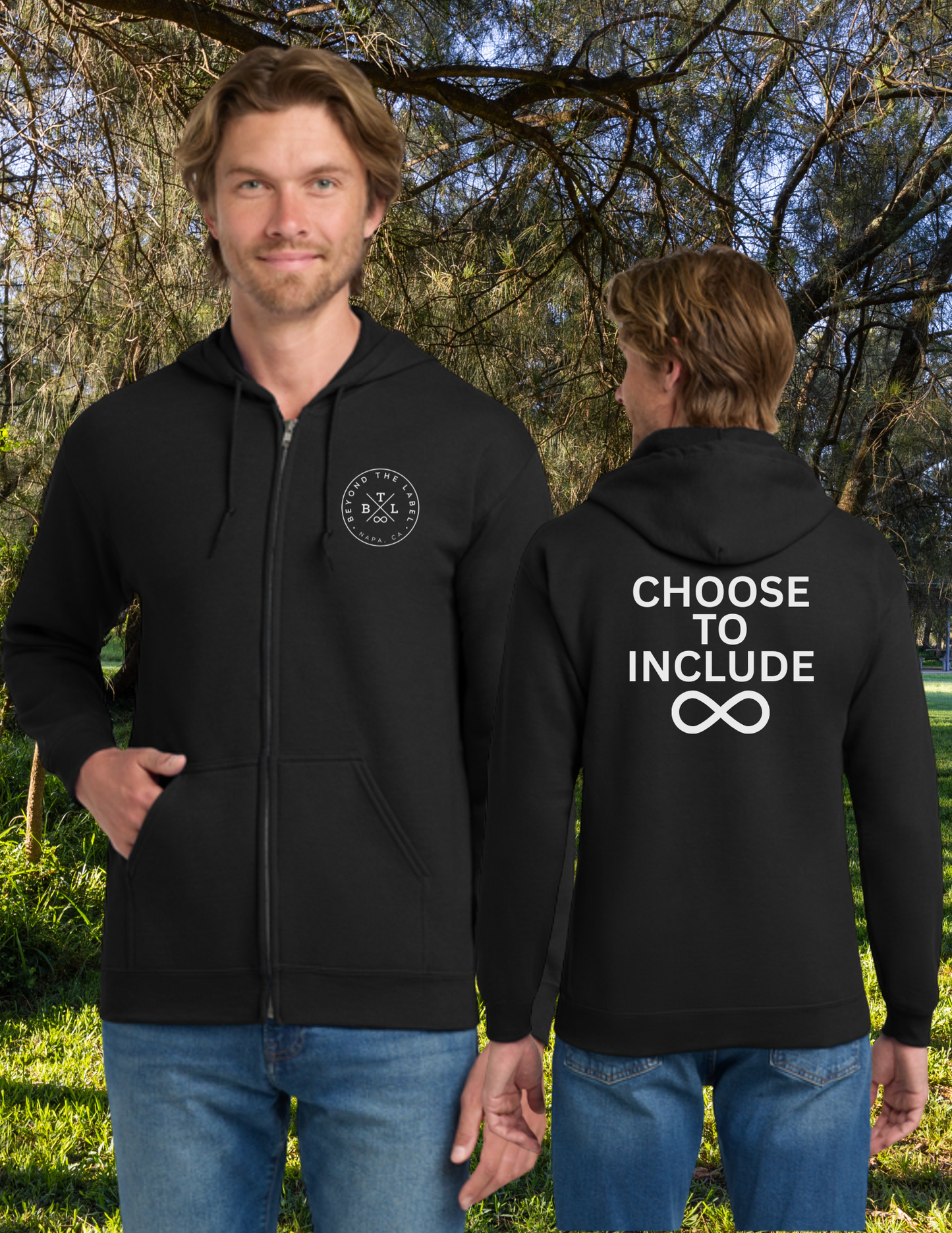 Choose To Include Adult Zip Up Hoodie