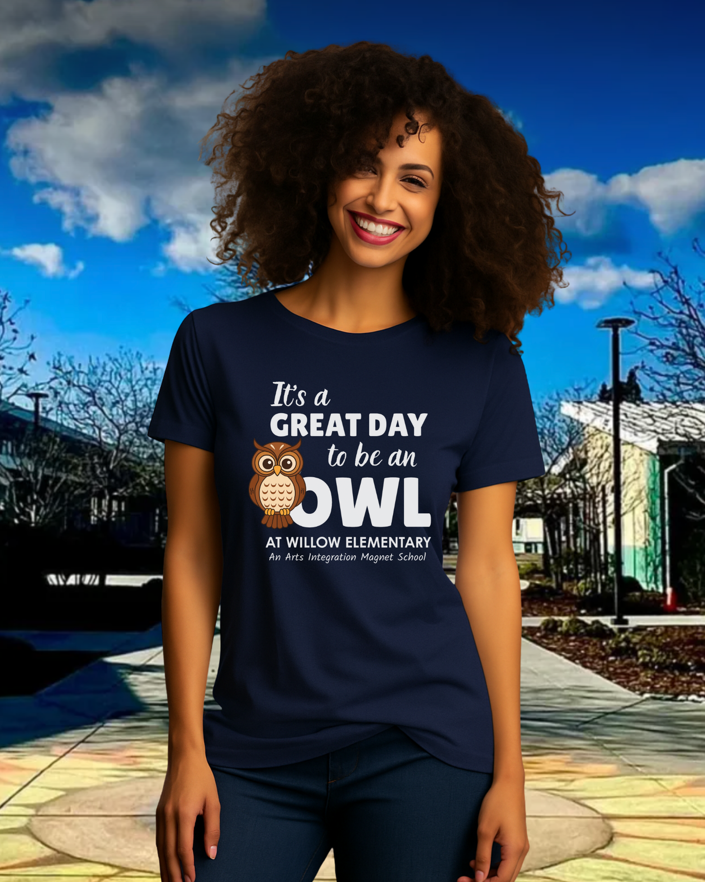 Its A Great Day To Be An Owl Ladies Tee