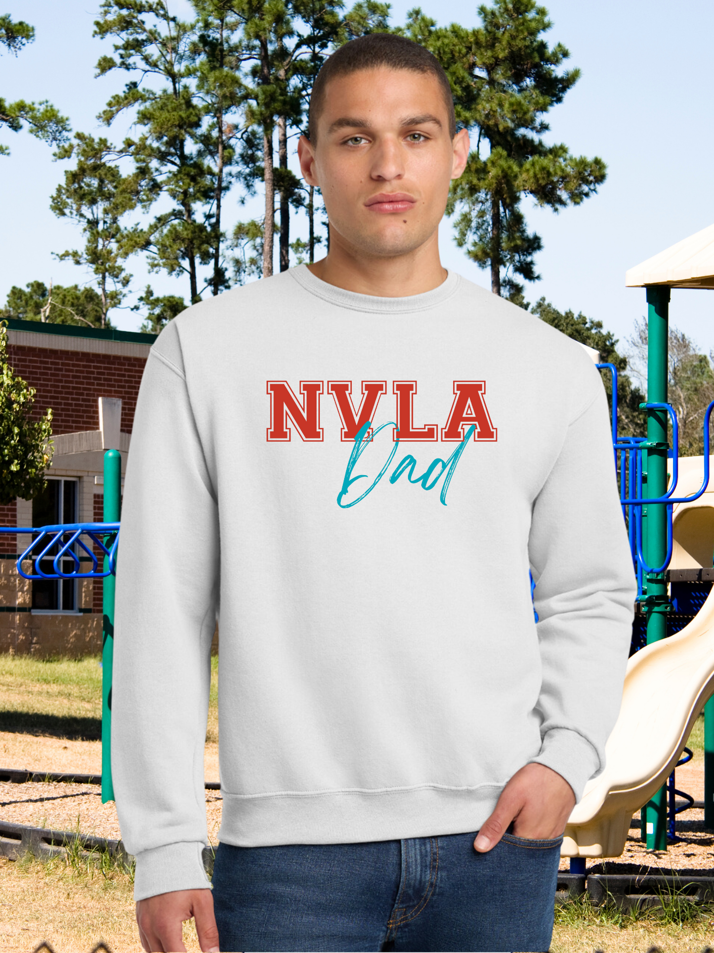 NVLA Dad Crewneck Pullover