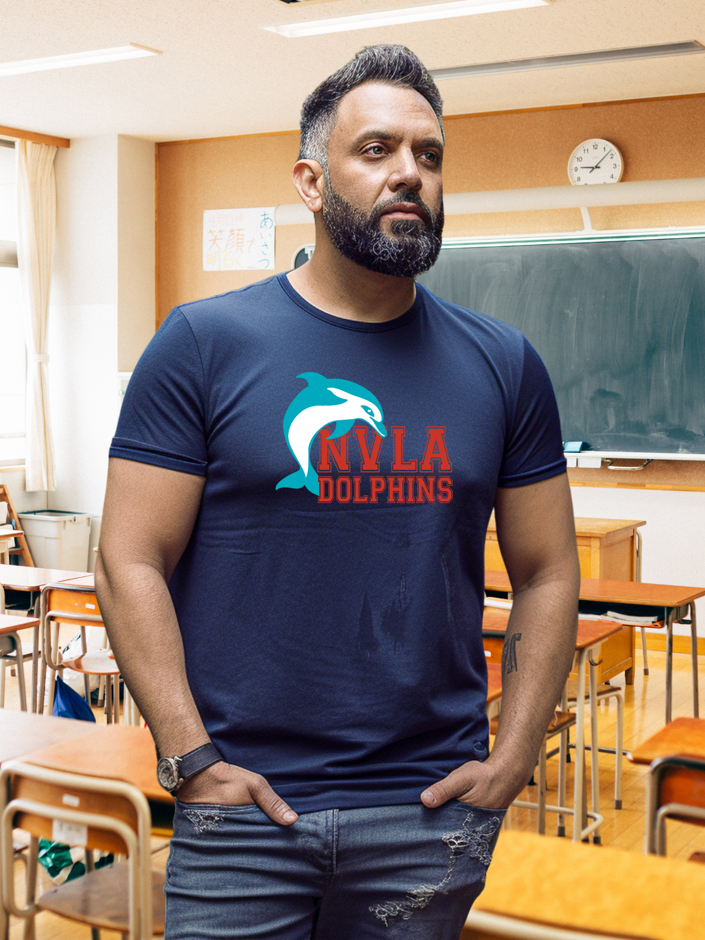 NVLA Dolphins Adult Tee
