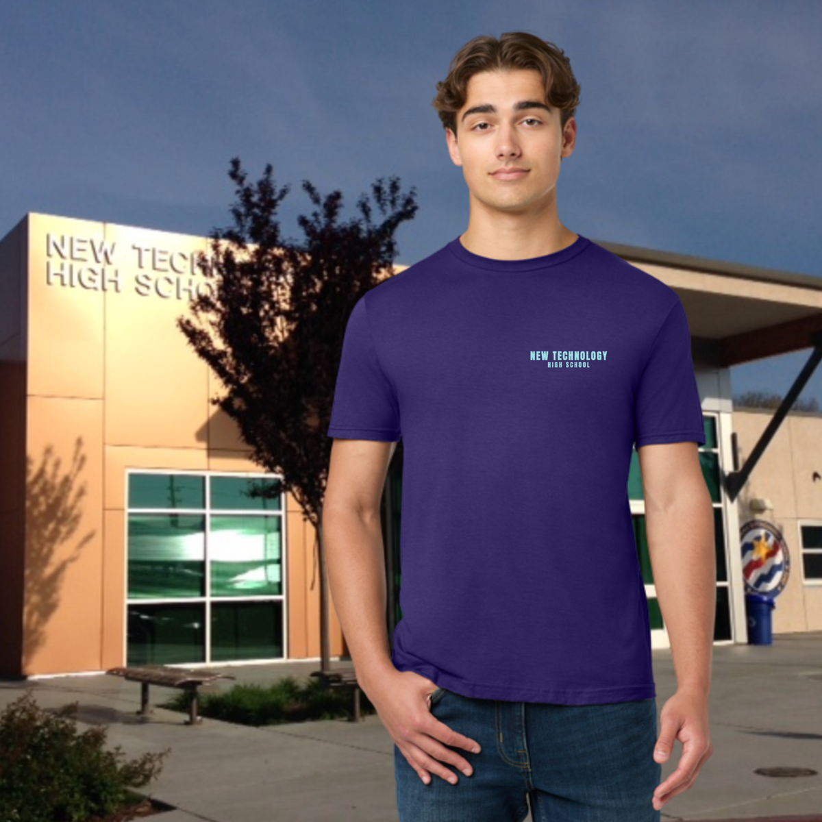 New Tech School Unisex Adult Tee