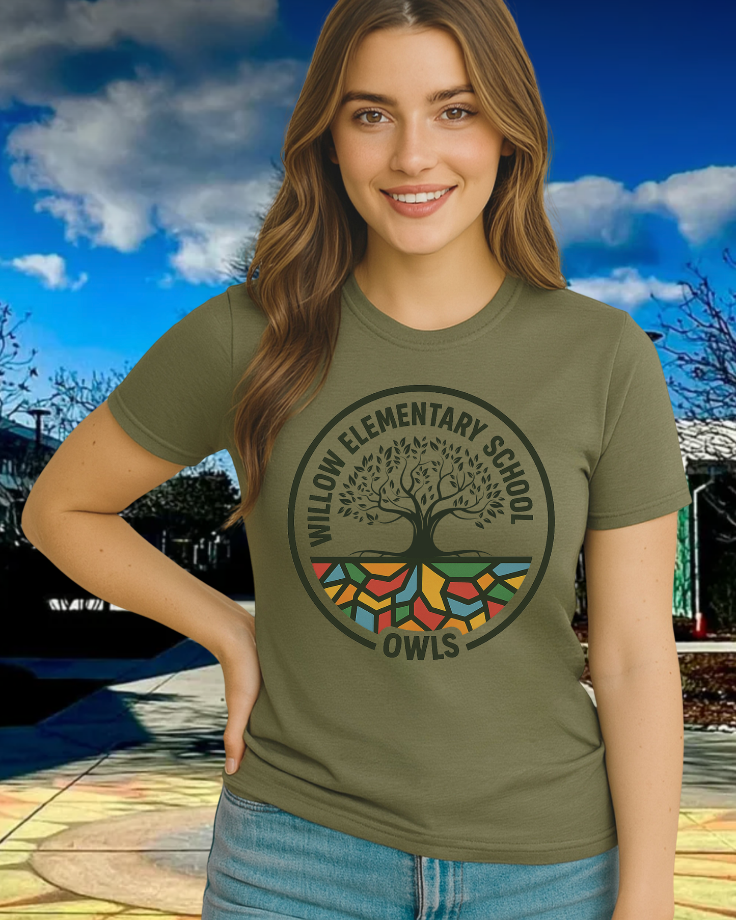 Willow Owls Rooted Tee