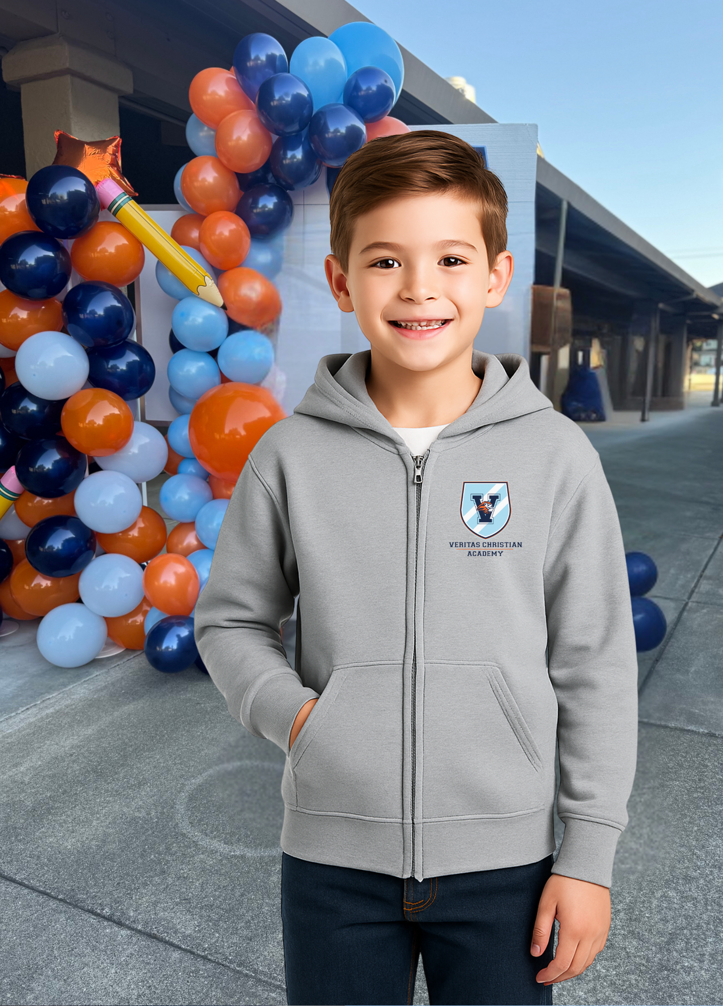 Youth VCA Shield Full Zip Hoodie