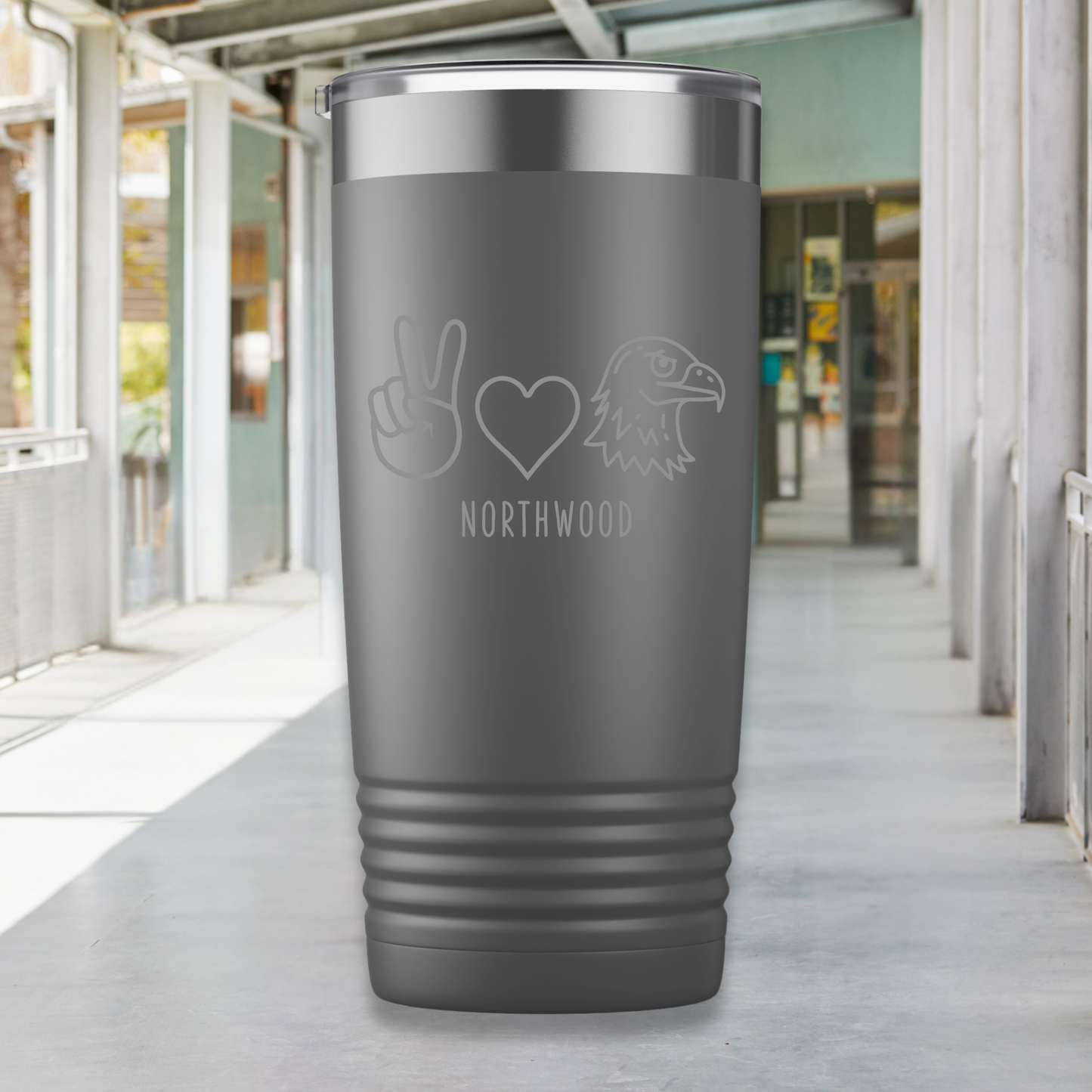 Peace, Love, Eagles 20oz. Insulated Tumbler