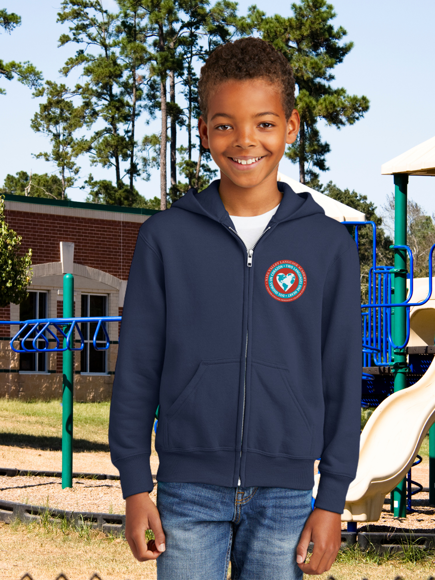 NVLA World Youth Zip Up Hoodie