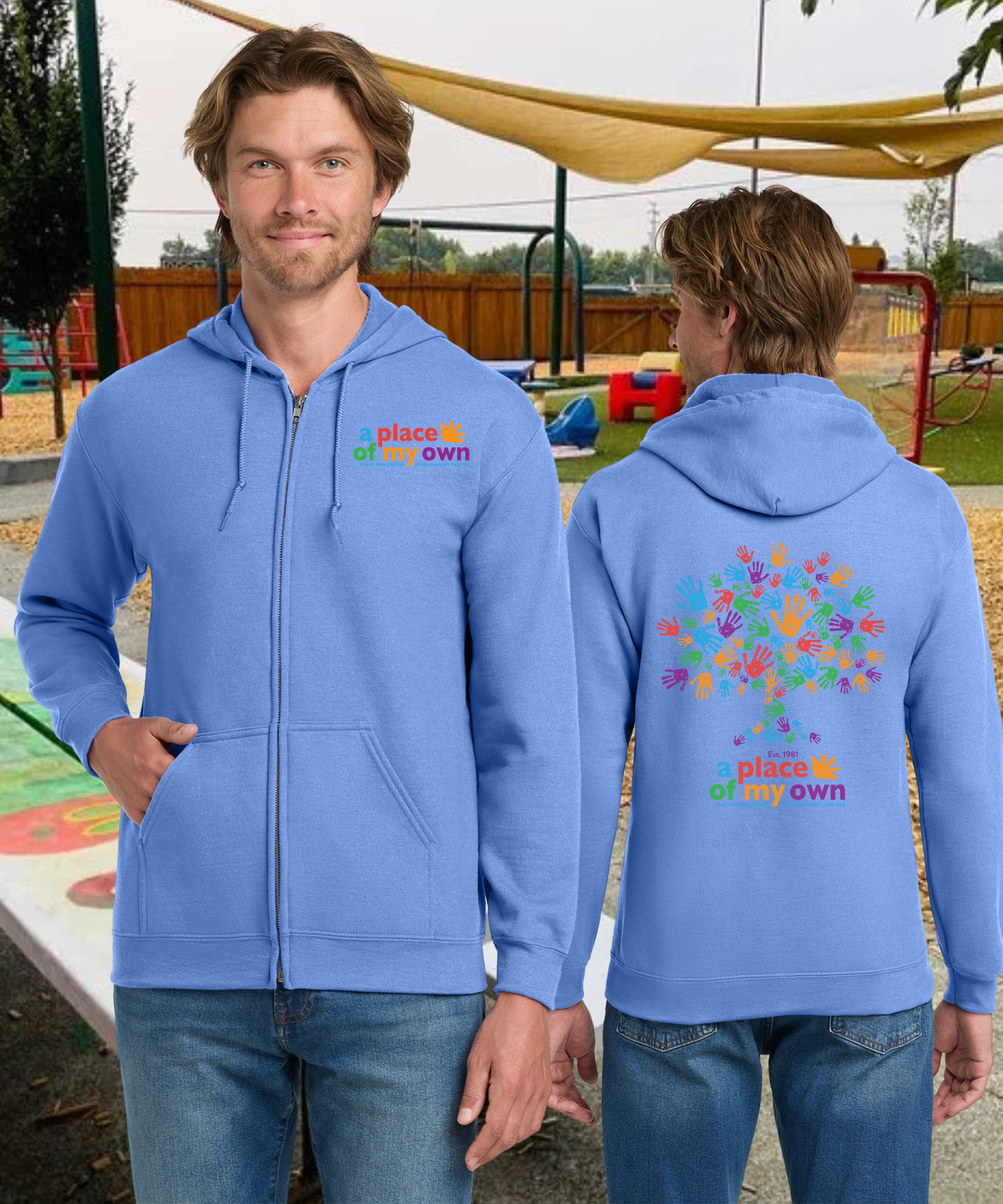 A Place of My Own Unisex Zip Up Hoodie (Both Sides)