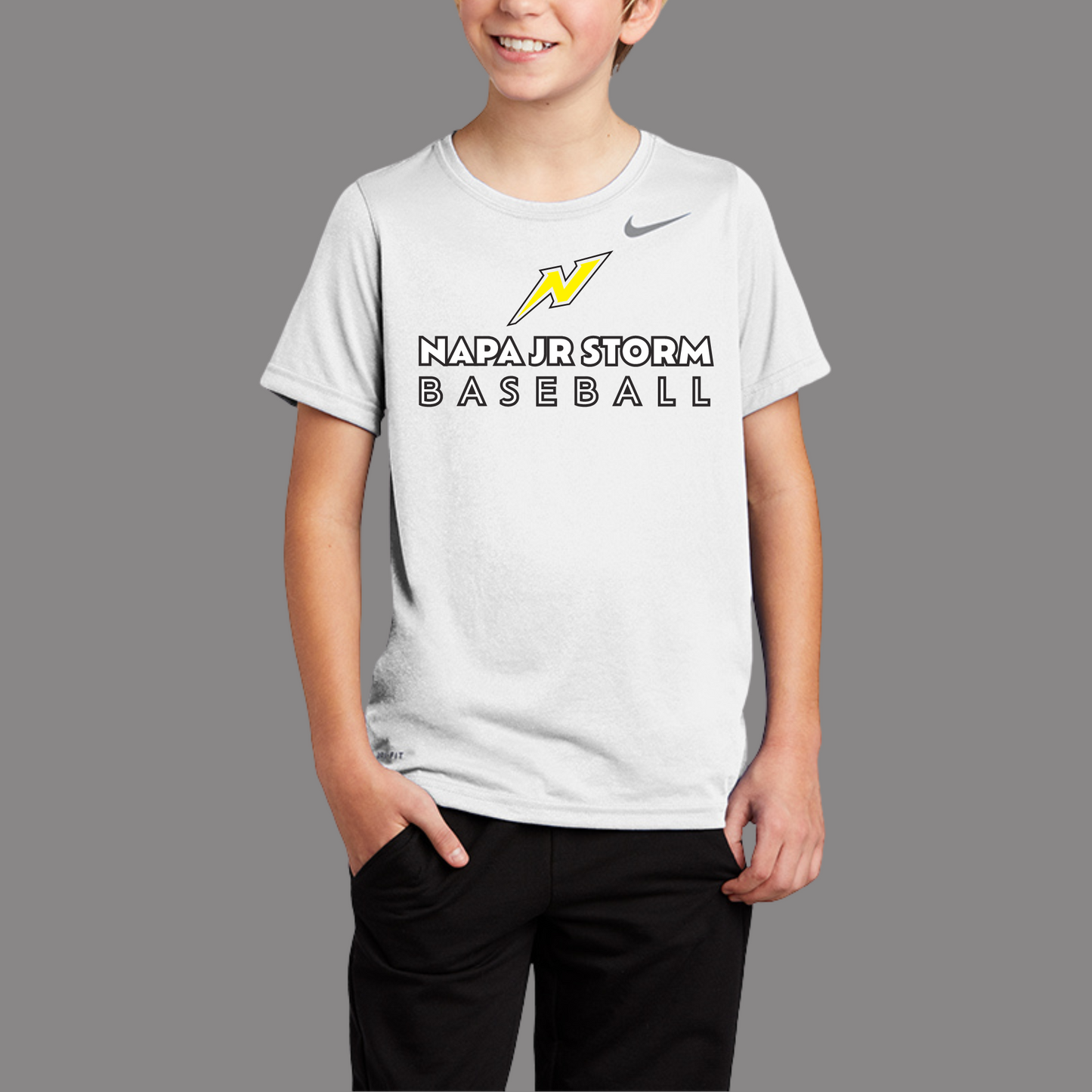Youth Jr Storm Baseball Nike Athletic Tee
