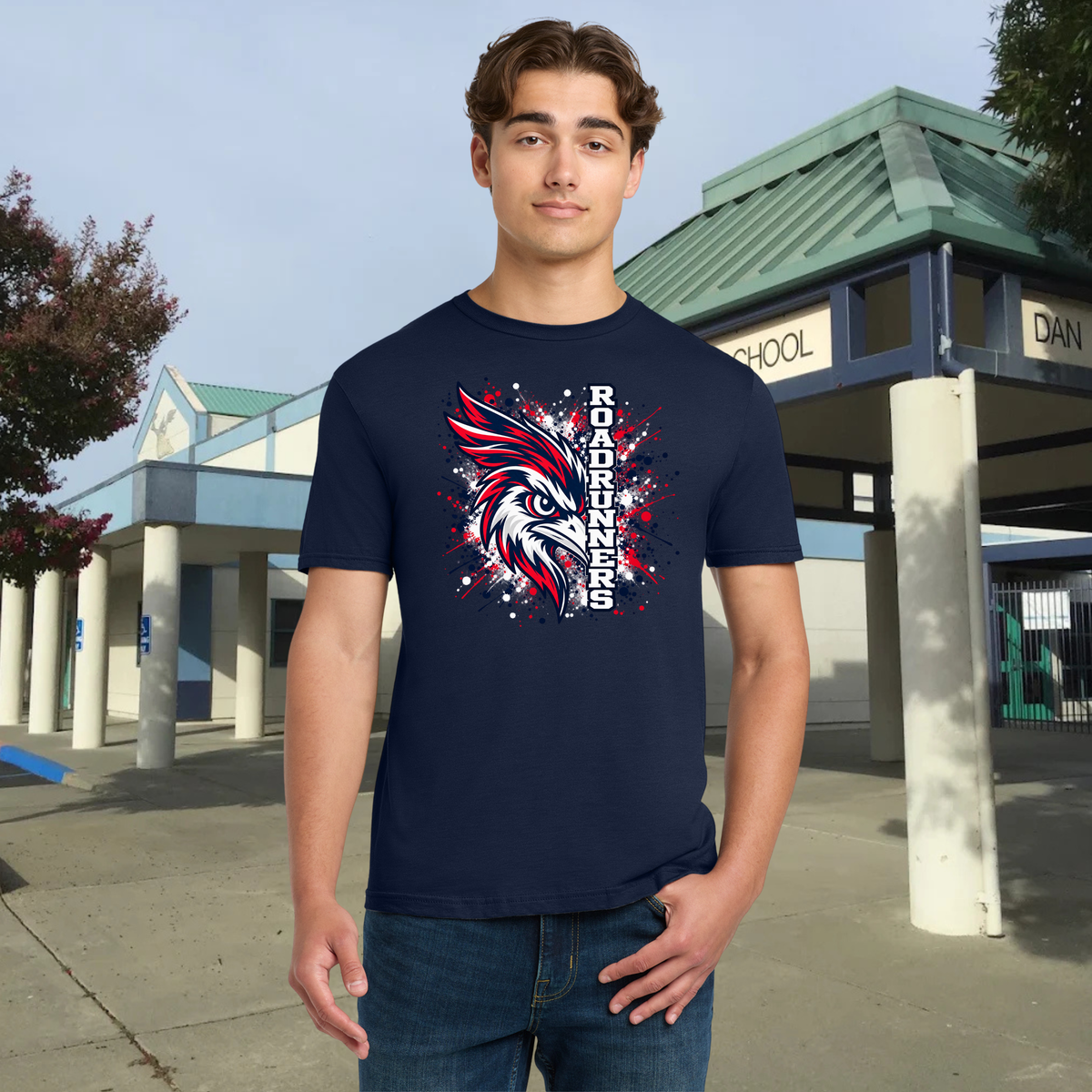 Roadrunner Color Splash Adult Unisex Tee