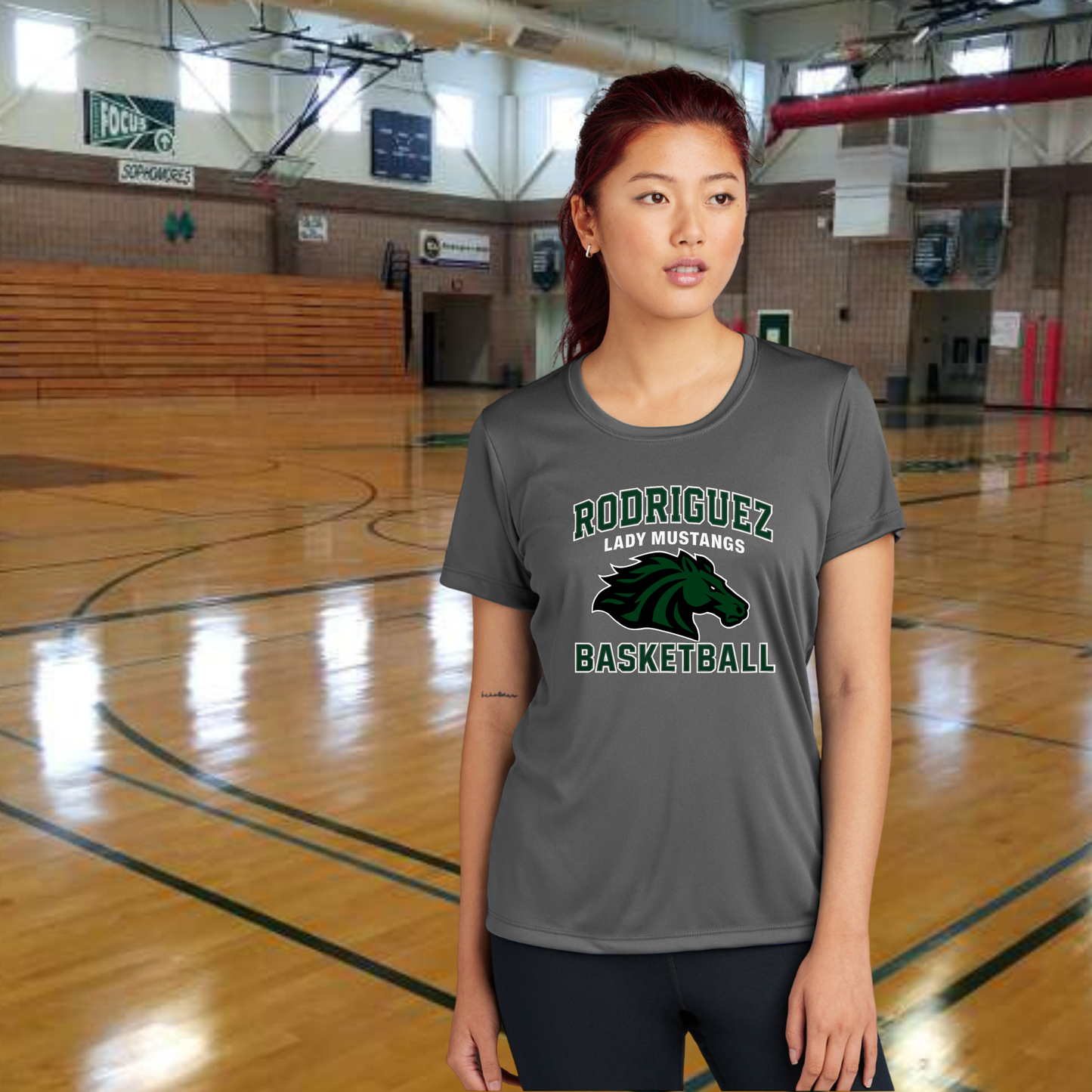 Rodriguez Mustang Unisex Basketball Dri-Fit Tee