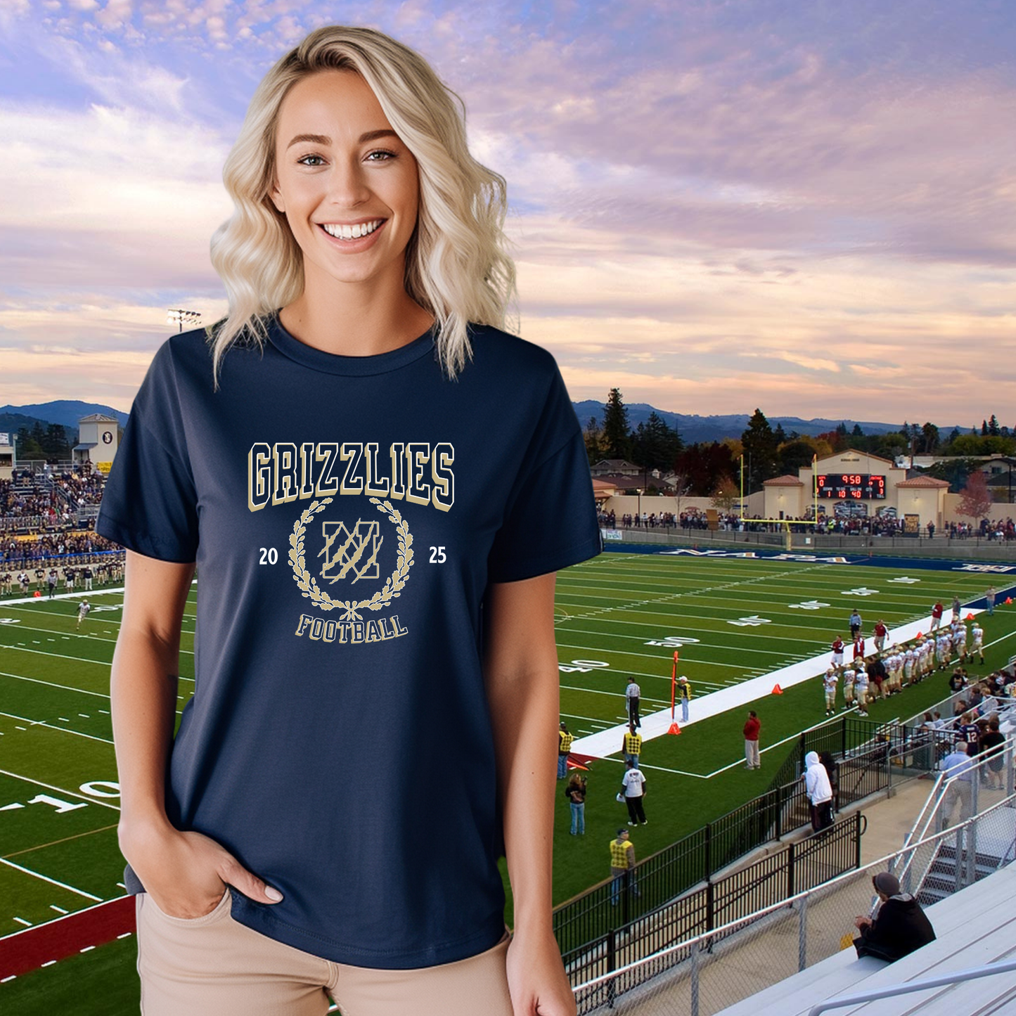 Grizzlies Football Unisex Tee