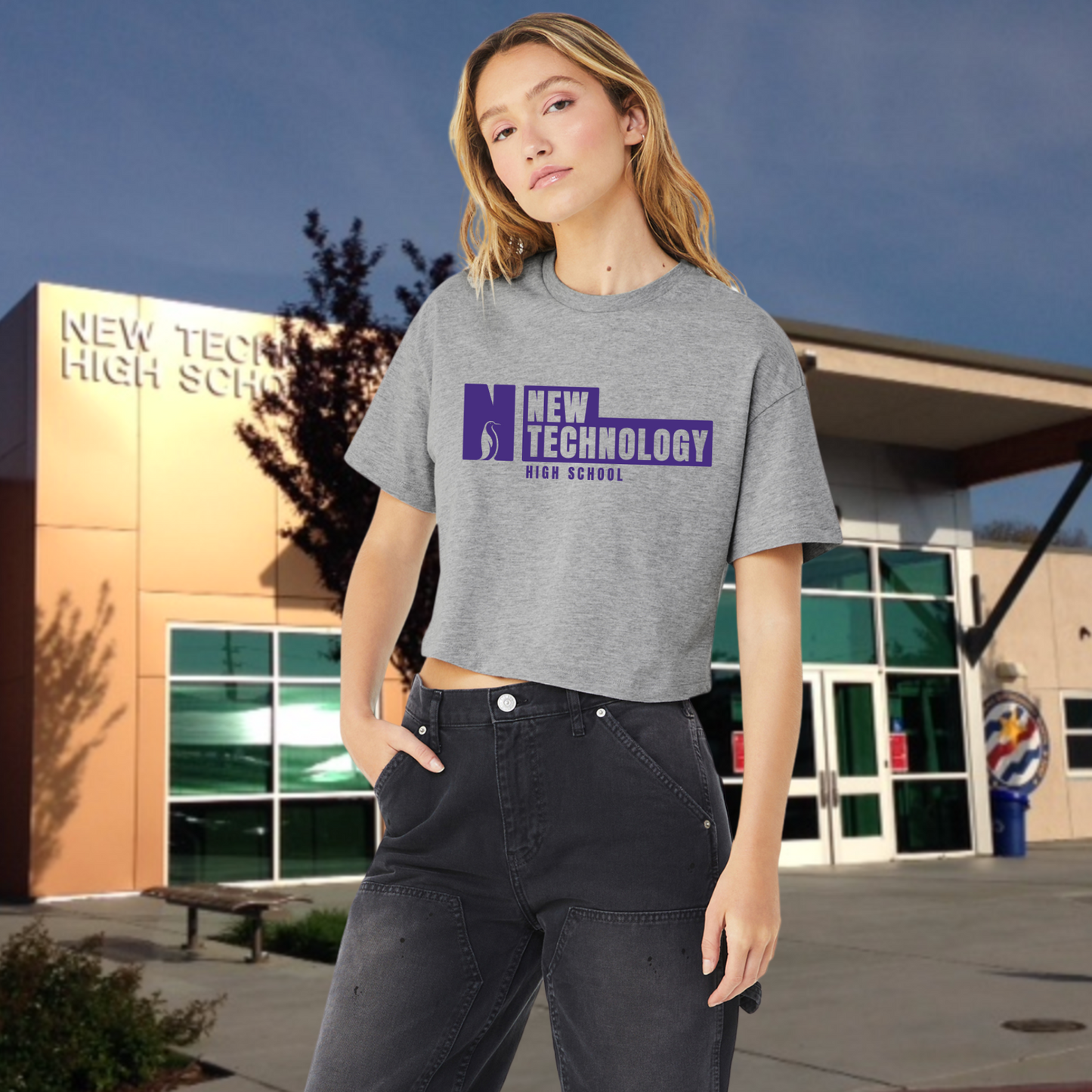 New Technology Crop Tee