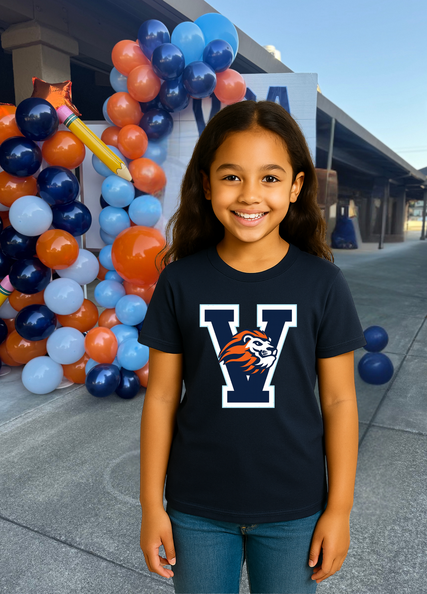 Youth V Lion Head Tee